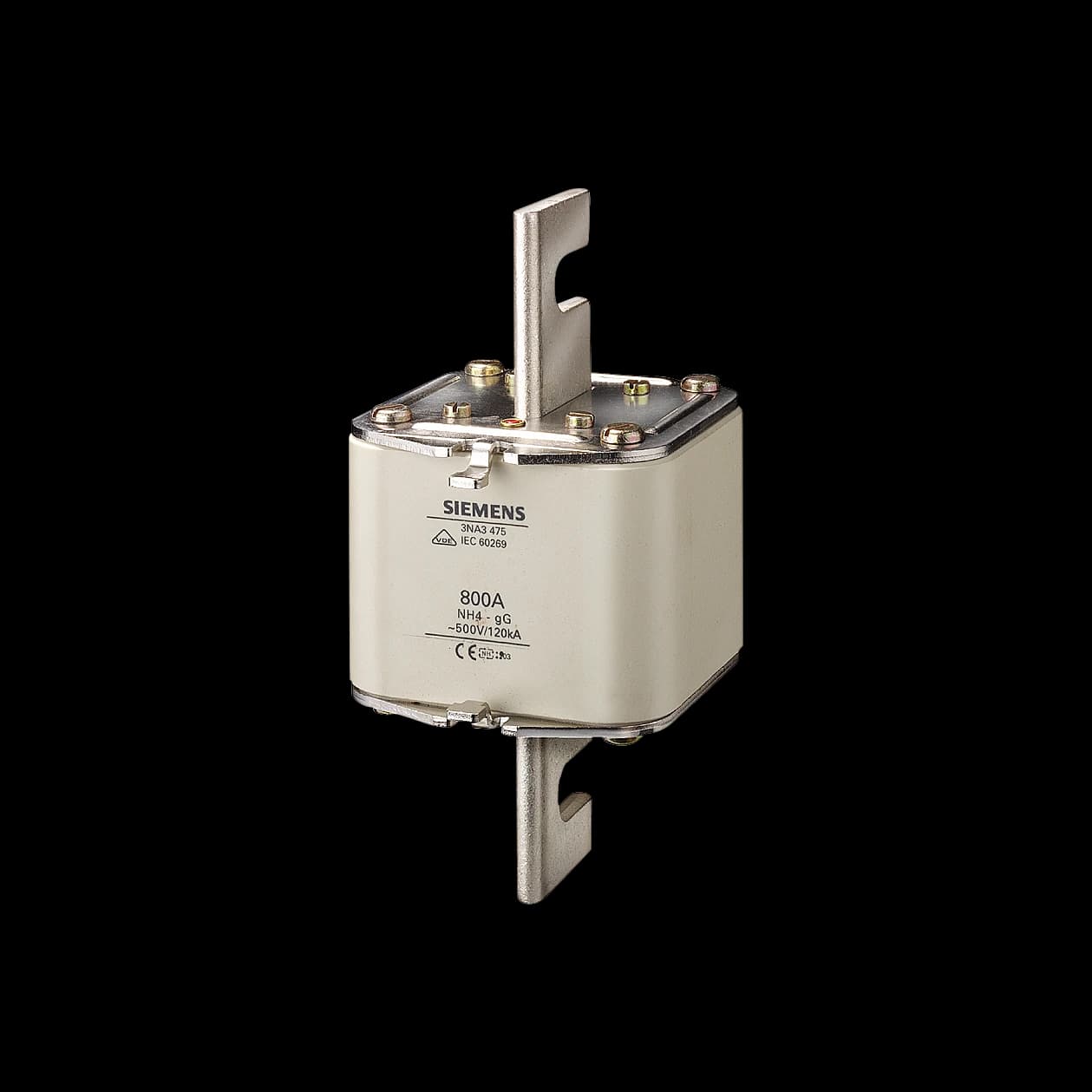 3NA3475_Плавкая вставка предохранителя Siemens NH4 с винтовыми контактами, gG, 800 А, 500 В AC