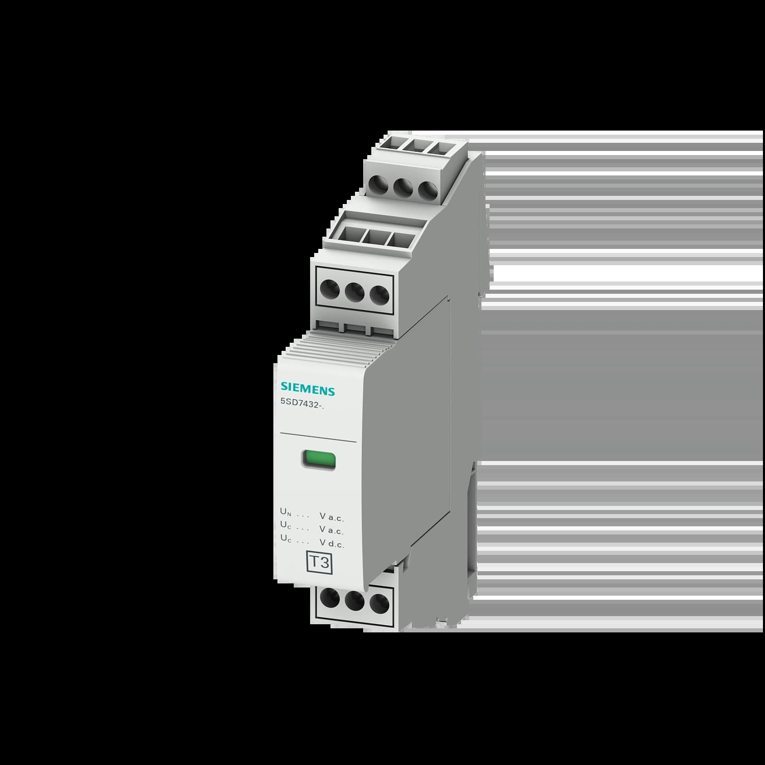 5SD7432-7_УЗИП, 1MW, тип 3, 2-Р, Un=230В АС, с дист. сигнализацией