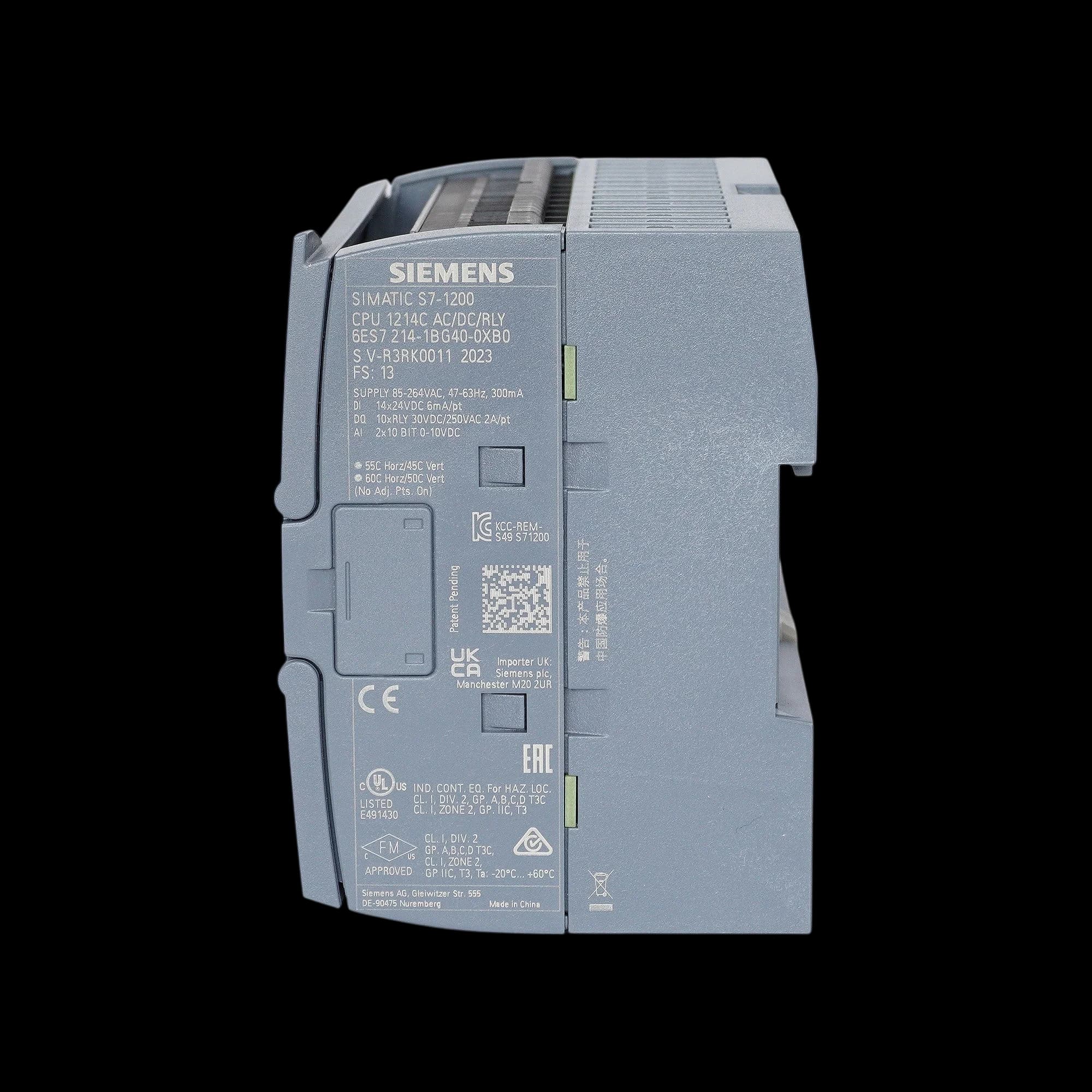 6ES7214-1BG40-0XB0_Simatic S7-1200 Центральный процессор CPU 1214C AC/DC/relay,  14DI/10DQ/2AI_5