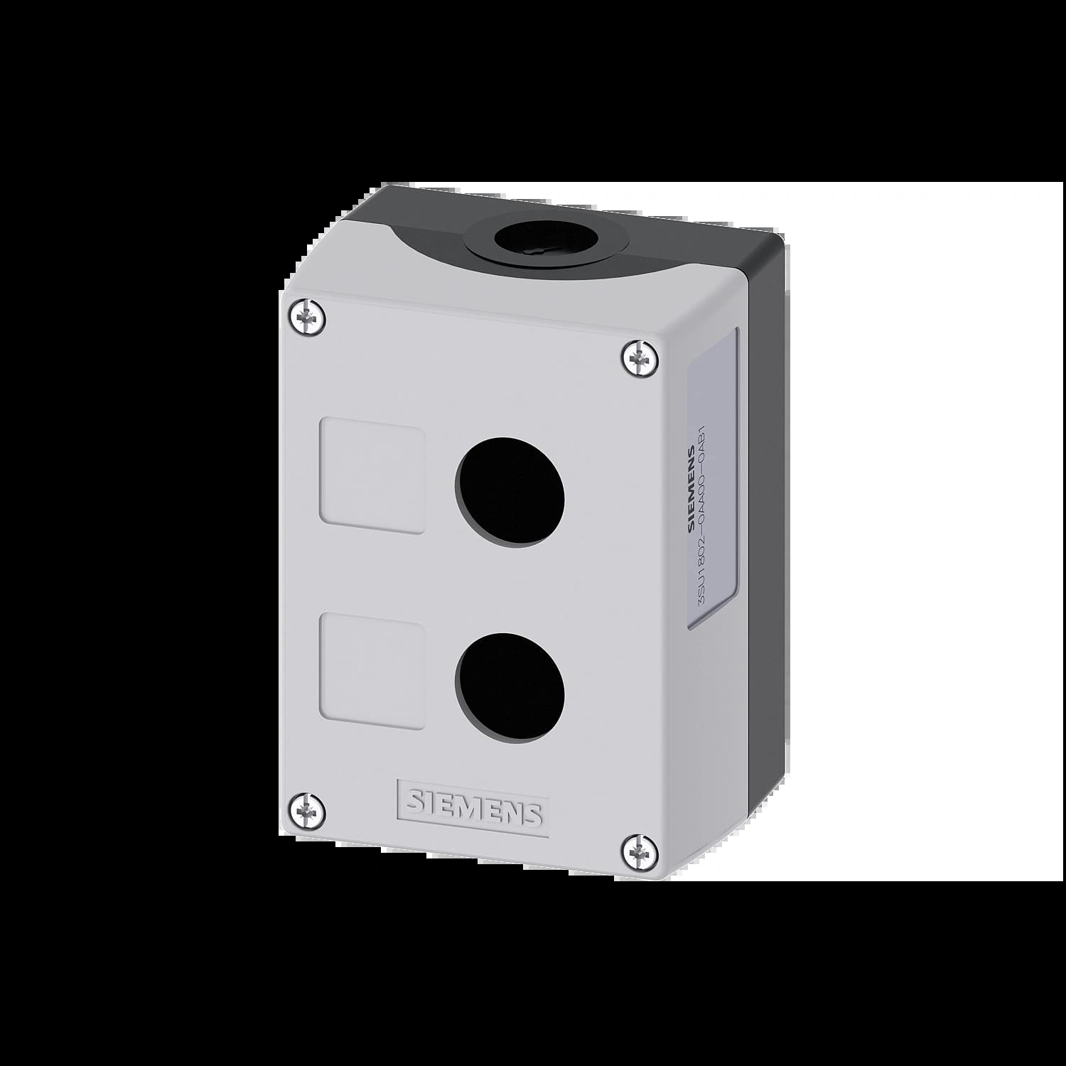 3SU1802-0AA00-0AB1_Пустой корпус, серая крышка, 2 точки управления_1