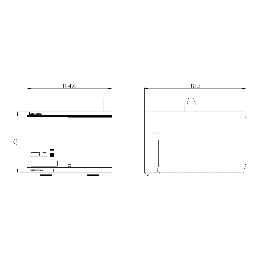 3VA9257-0HA20_Привод моторный для 3VА1, 110-230 В AC, габарит 250_2