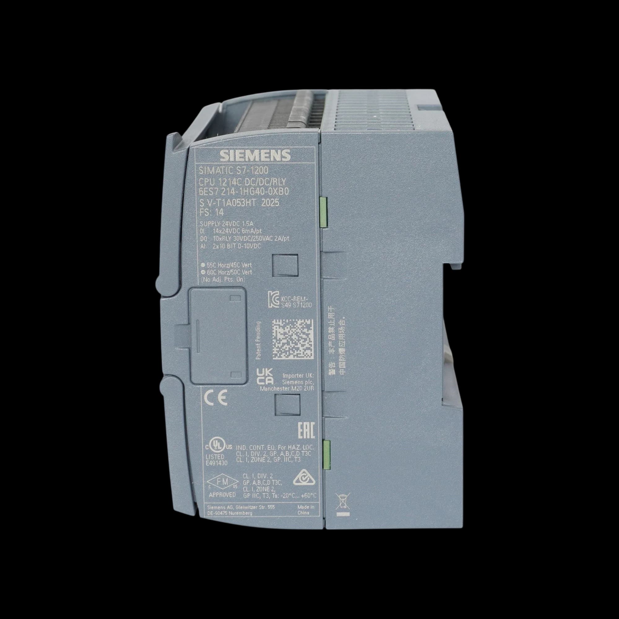 6ES7214-1HG40-0XB0_Simatic S7-1200 Центральный процессор CPU 1214C DC/DC/relay, 14DI/10DQ/2AI_5