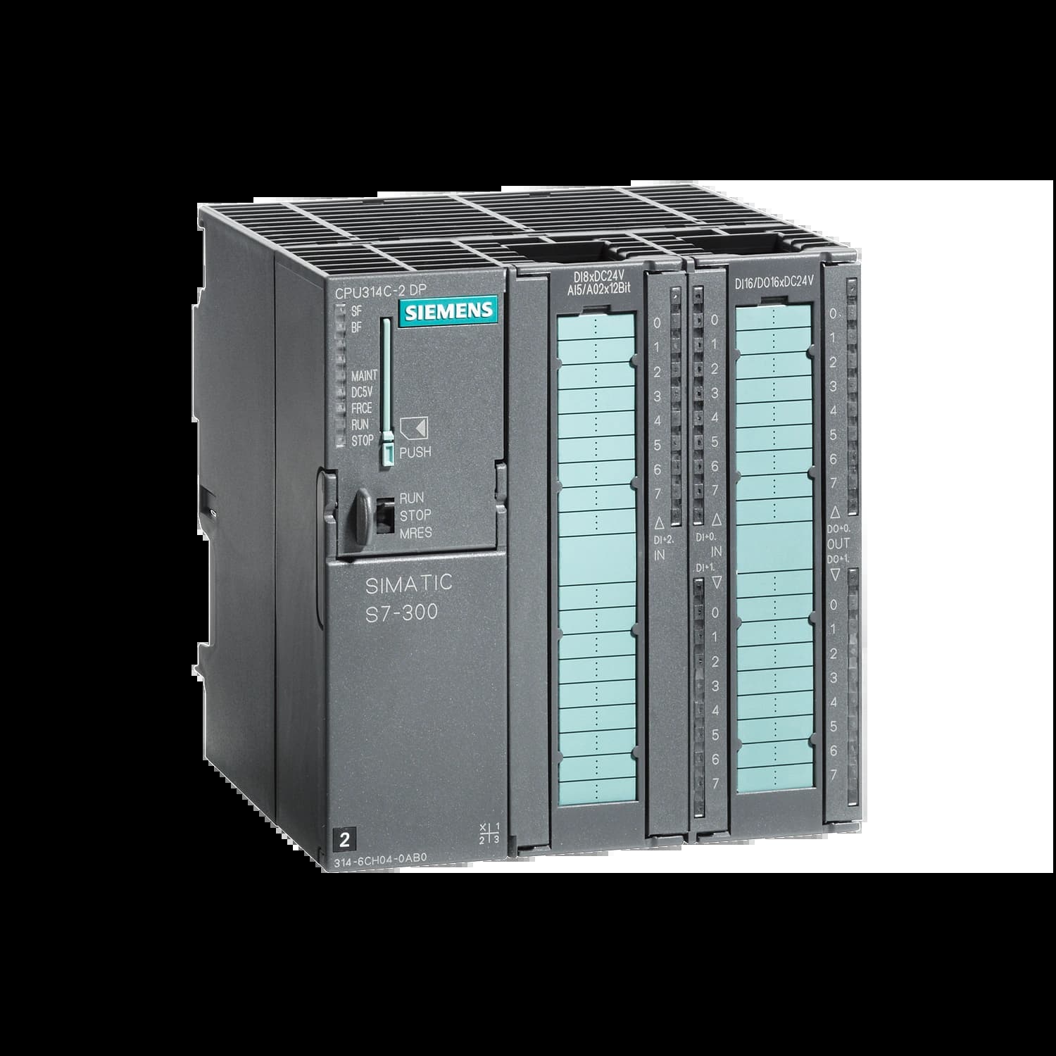 6ES7314-6CH04-0AB0_Simatic S7-300 Центральный процессор CPU 314C-2 DP, 24DI/16DQ/5AI/2AQ_1