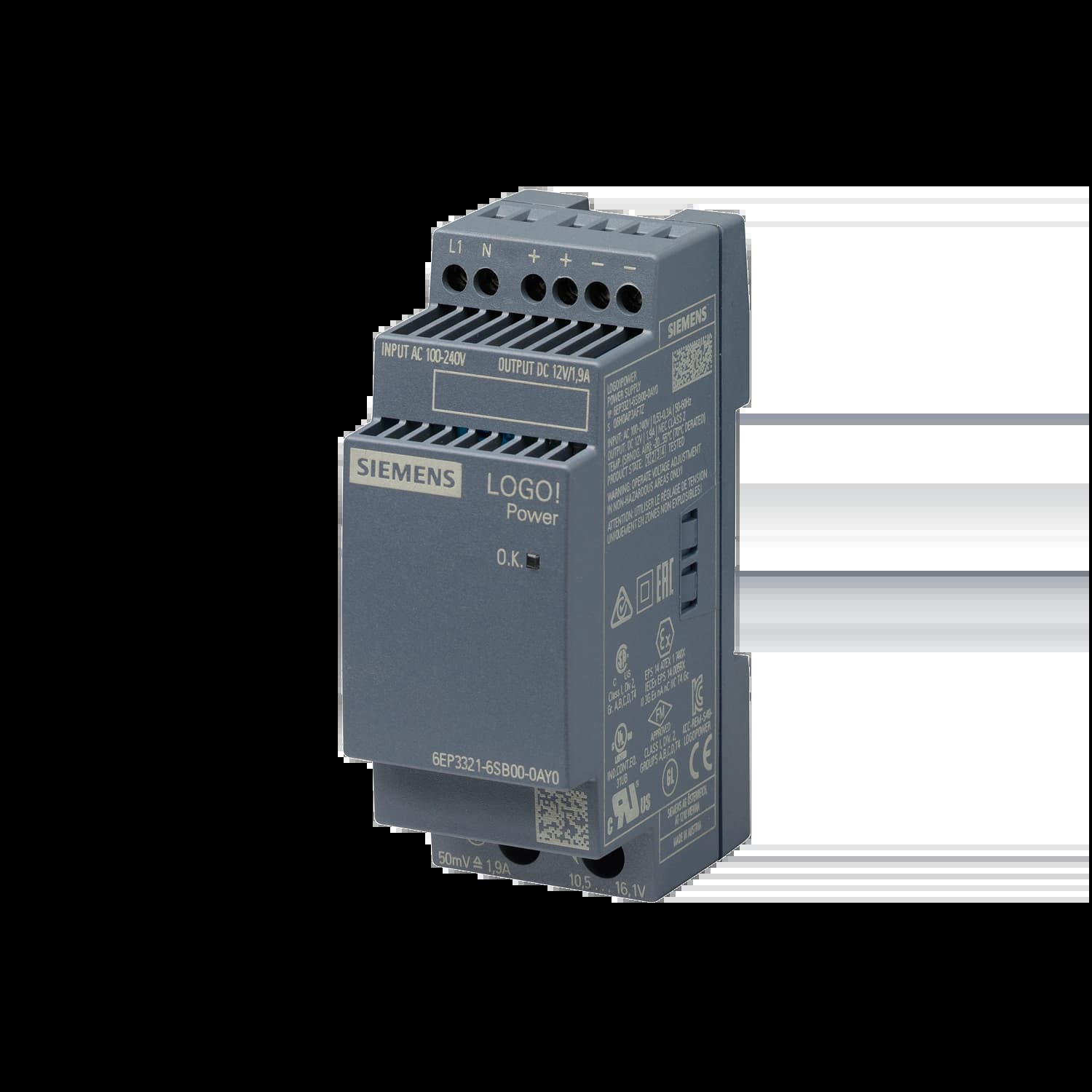 6EP3321-6SB00-0AY0_Блок питания LOGO!Power 1AC/12VDC/1.9A_1