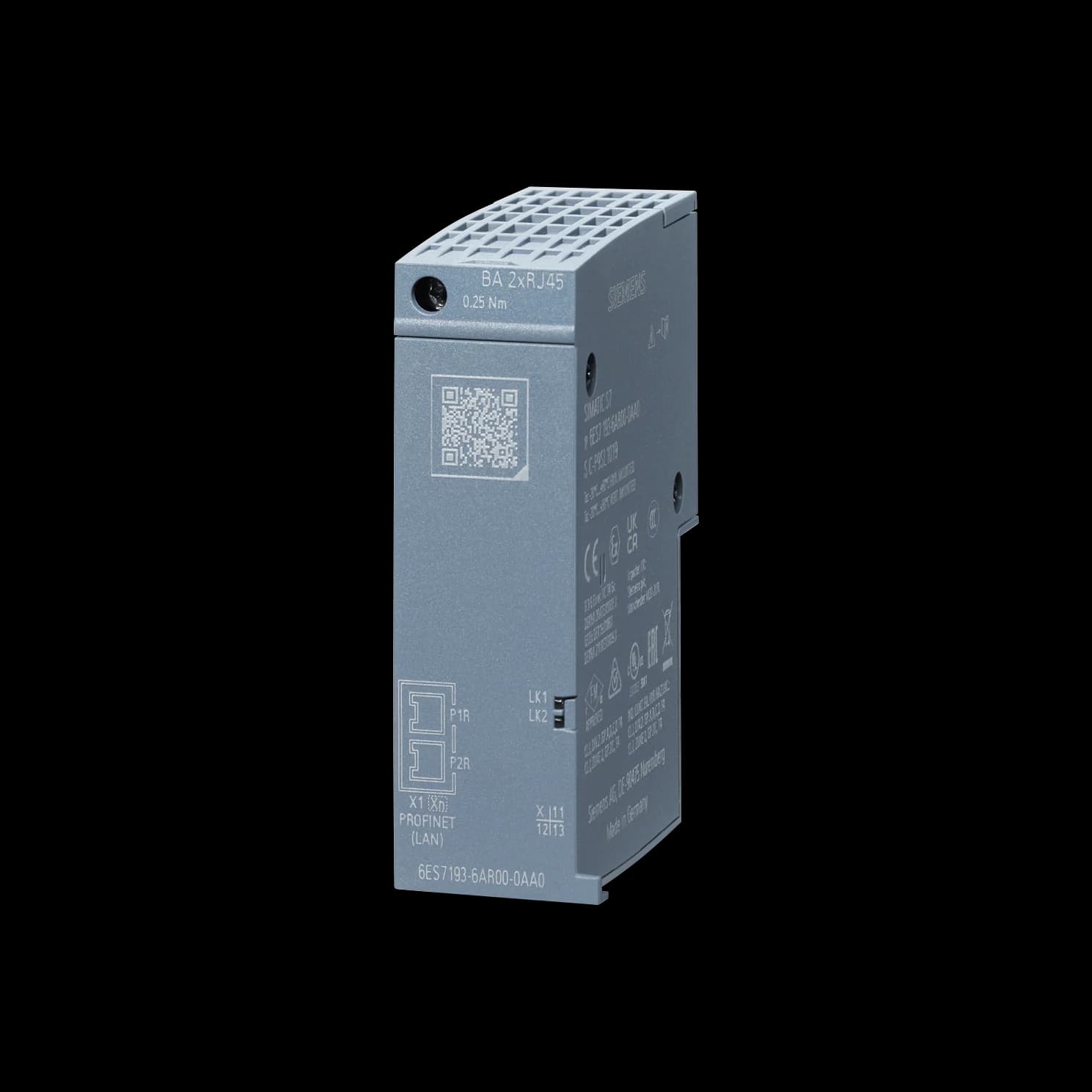 6AG1193-6AR00-7AA0_Шинный адаптер SIEMENS SIPLUS ET 200SP BA 2xRJ45, 2x RJ45, -40…+70 °C