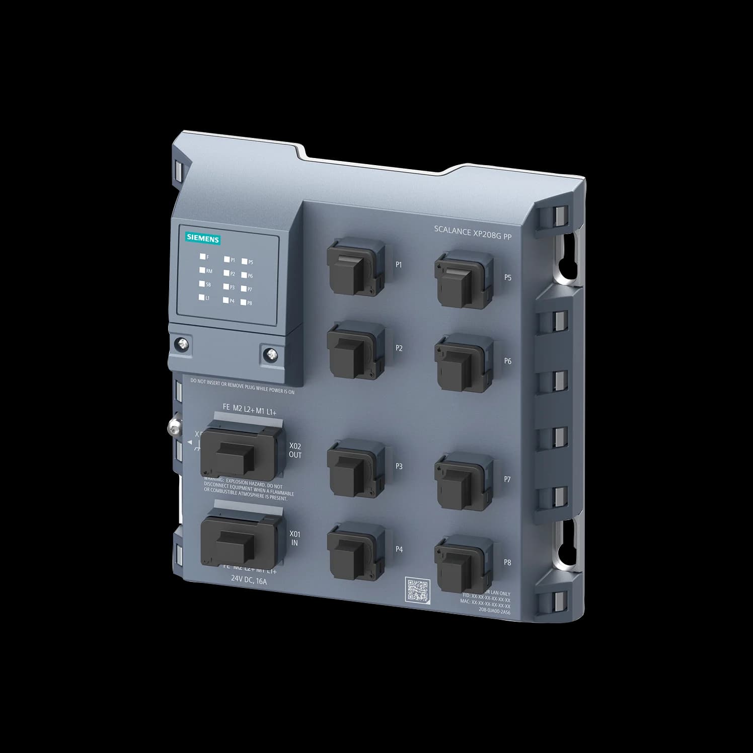 6GK5208-0JA00-2AS6_Управляемый коммутатор SCALANCE XP208G PP