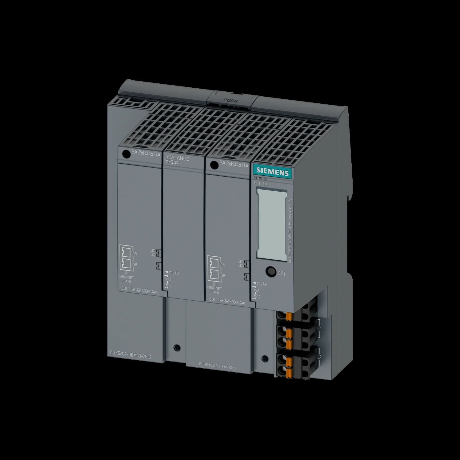6GK5204-0BA00-2GF2_Управляемый коммутатор SCALANCE XF204 (2×BA RJ45)