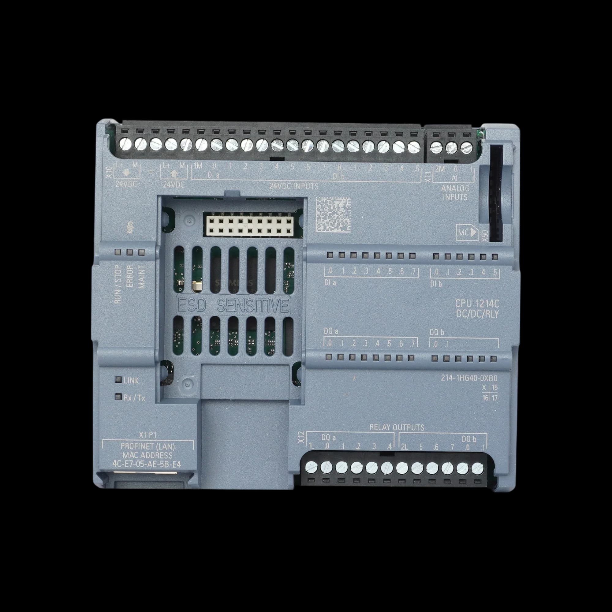 6ES7214-1HG40-0XB0_Simatic S7-1200 Центральный процессор CPU 1214C DC/DC/relay, 14DI/10DQ/2AI_4