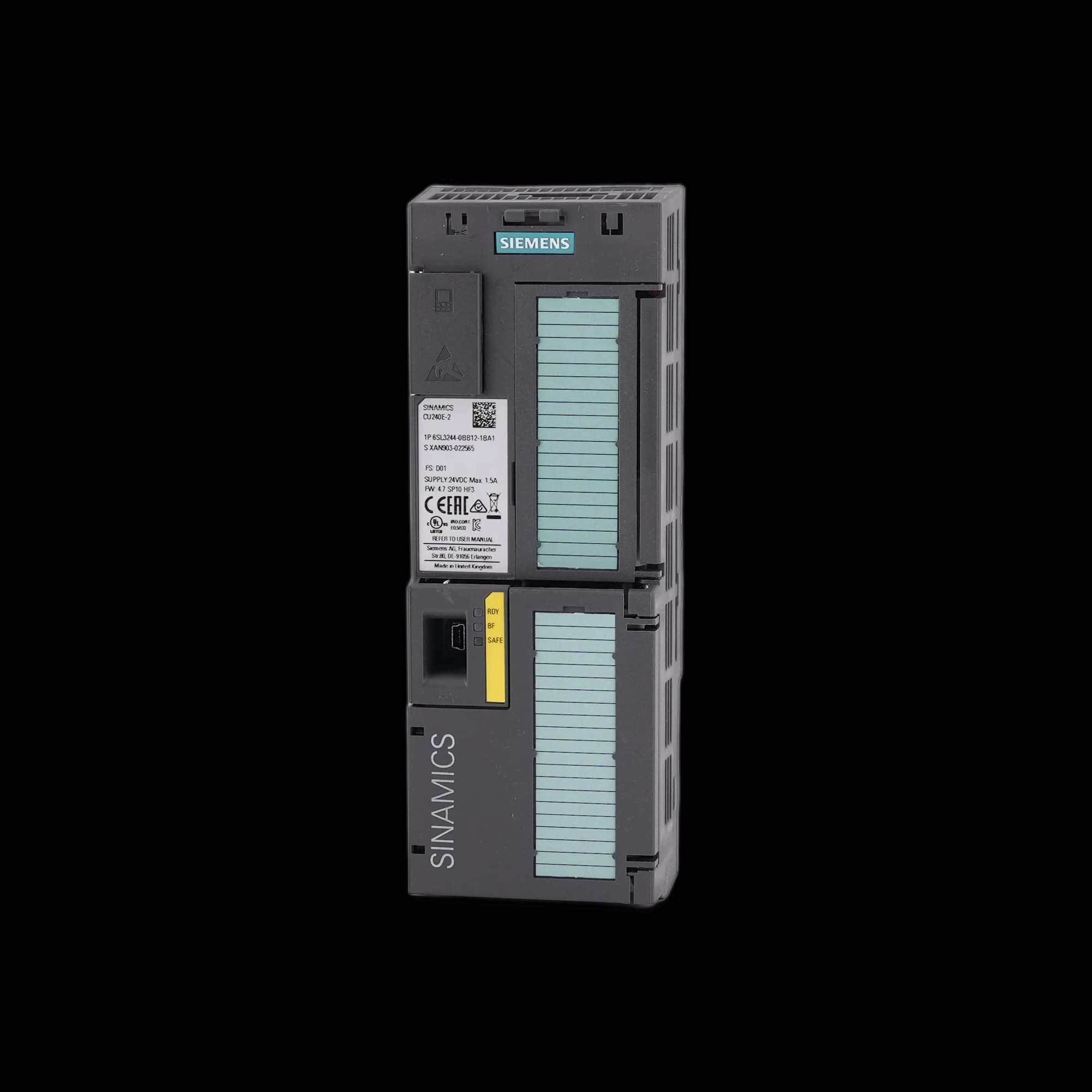 6SL3244-0BB12-1BA1_Блок управления ПЧ SINAMICS CU240E-2 (USS; MODBUS RTU, 6DI, 3DO, 2AI, 2AO), IP20