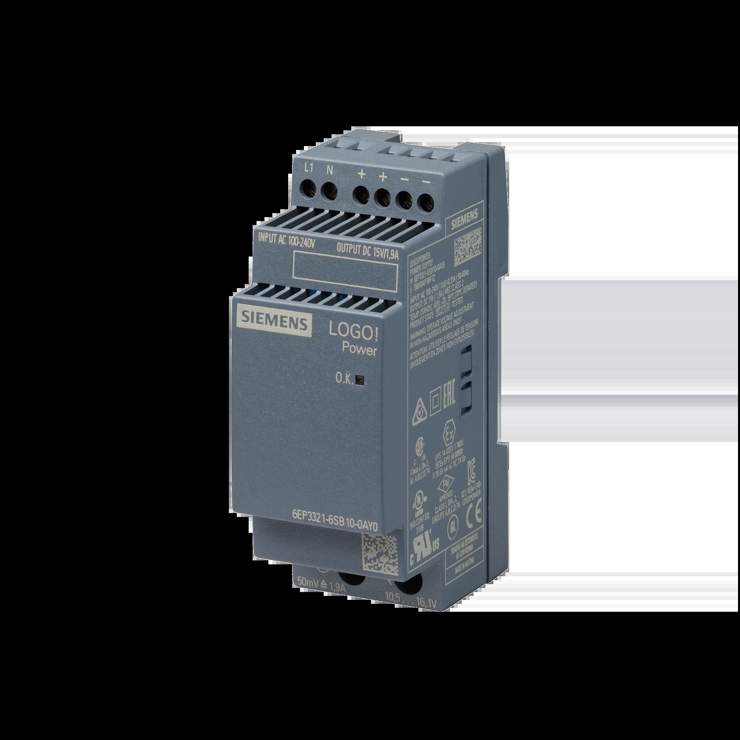 6EP3321-6SB10-0AY0_Блок питания LOGO!Power 1AC/15VDC/1.9A_1