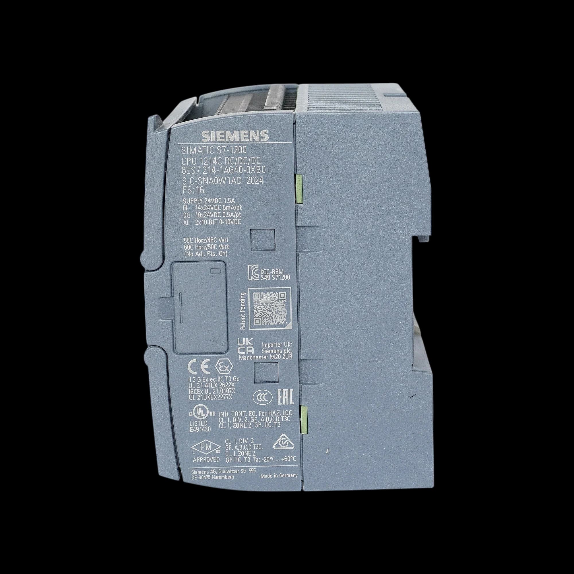 6ES7214-1AG40-0XB0_Simatic S7-1200 Центральный процессор CPU 1214C DC/DC/DC, 14DI/10DQ/2AI_5