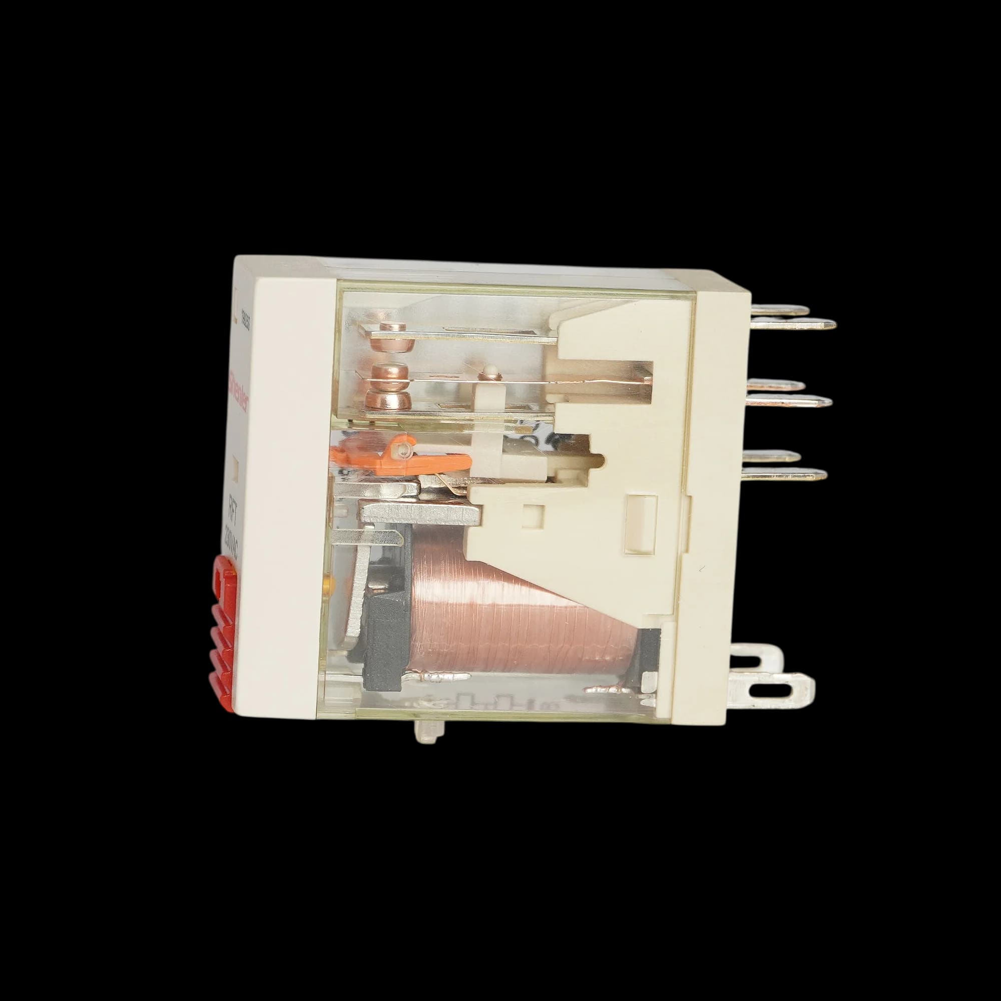 RFT2CO730LT_Реле 2ПК, 8А, катушка 230В AC, механический и светодиодный индикаторы, тест-кнопка_4