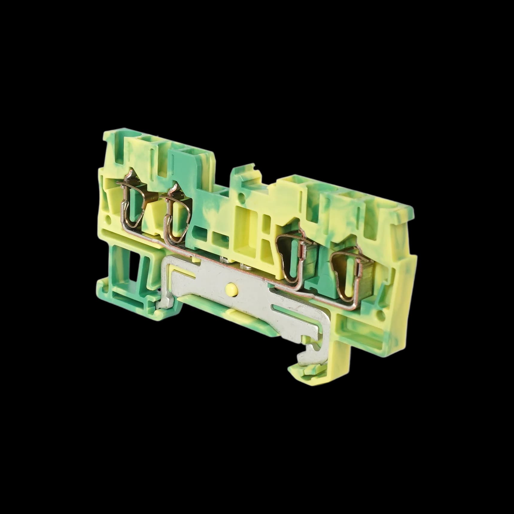 TC2.5-4-PE_Клемма TC2.5-4, жёлто-зелёная, пружинная, 2.5мм²_4