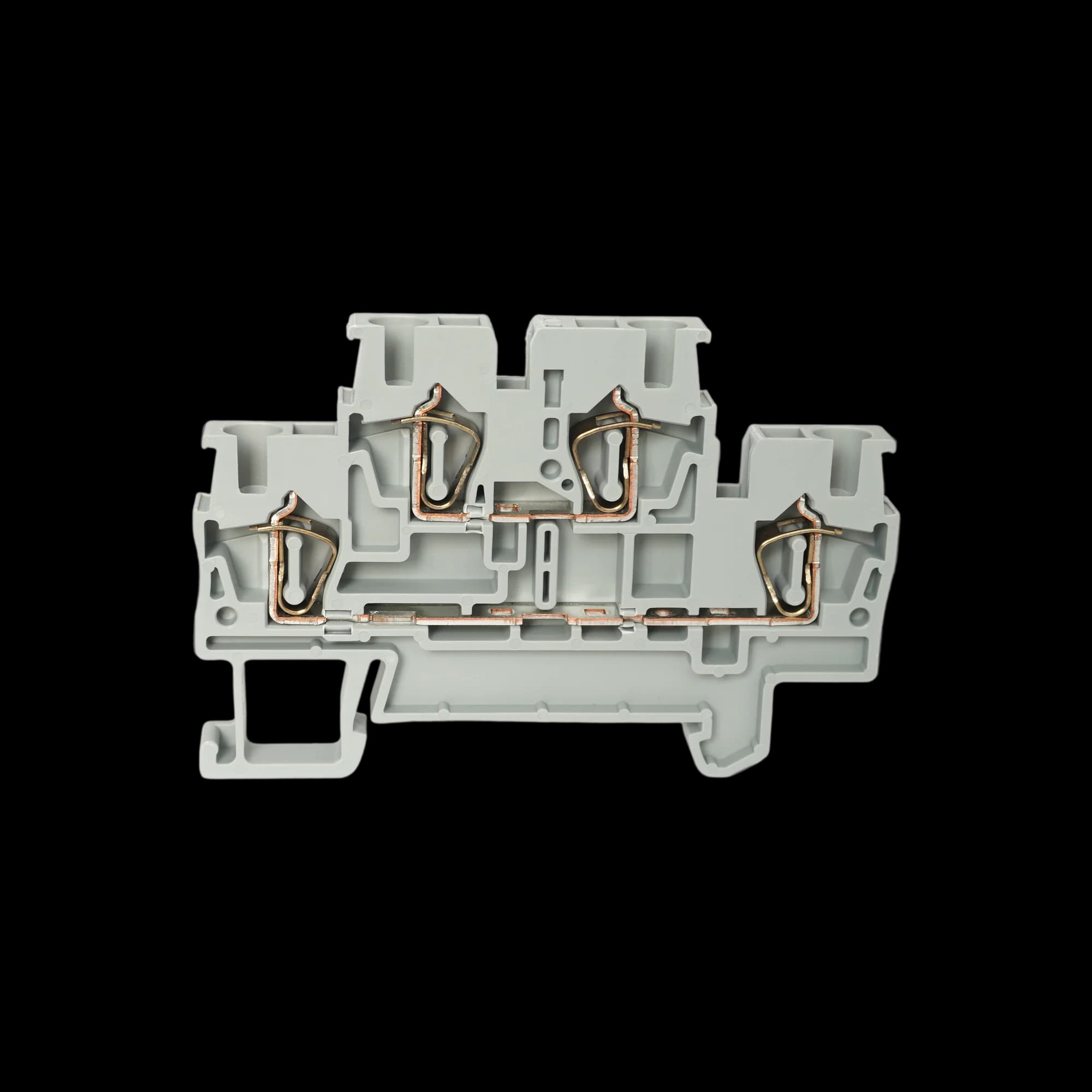 TCD2.5-2-GY_Клемма TC пружинная двухуровневая, 2.5мм², серая_4