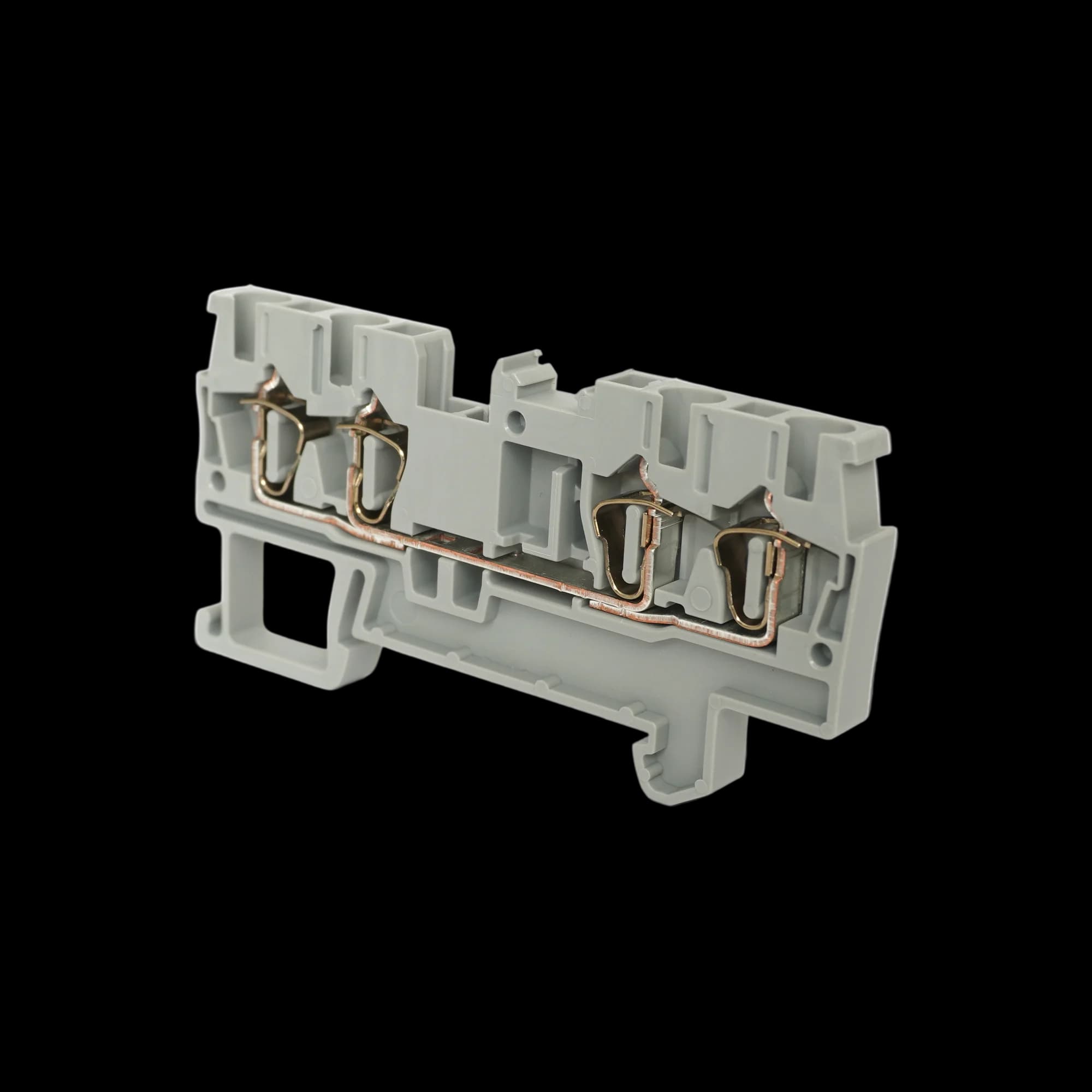 TC2.5-4-GY_Клемма TC2.5-4, серая, пружинная, 2.5мм²_4