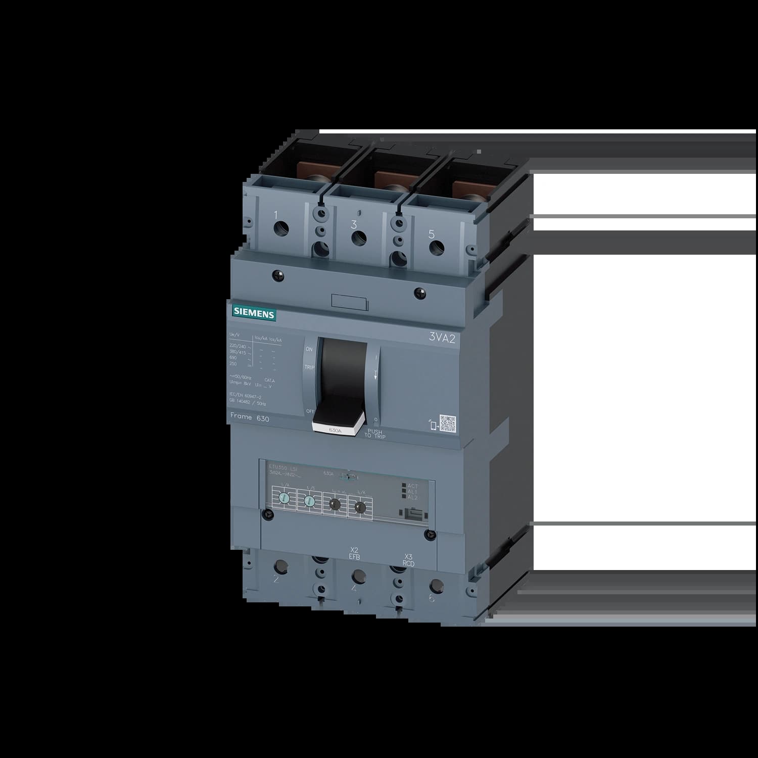 3VA2463-5HN32-0AA0_Автомат 3P, 630 А, 55 кА, ETU350 LSI, габарит 630_1