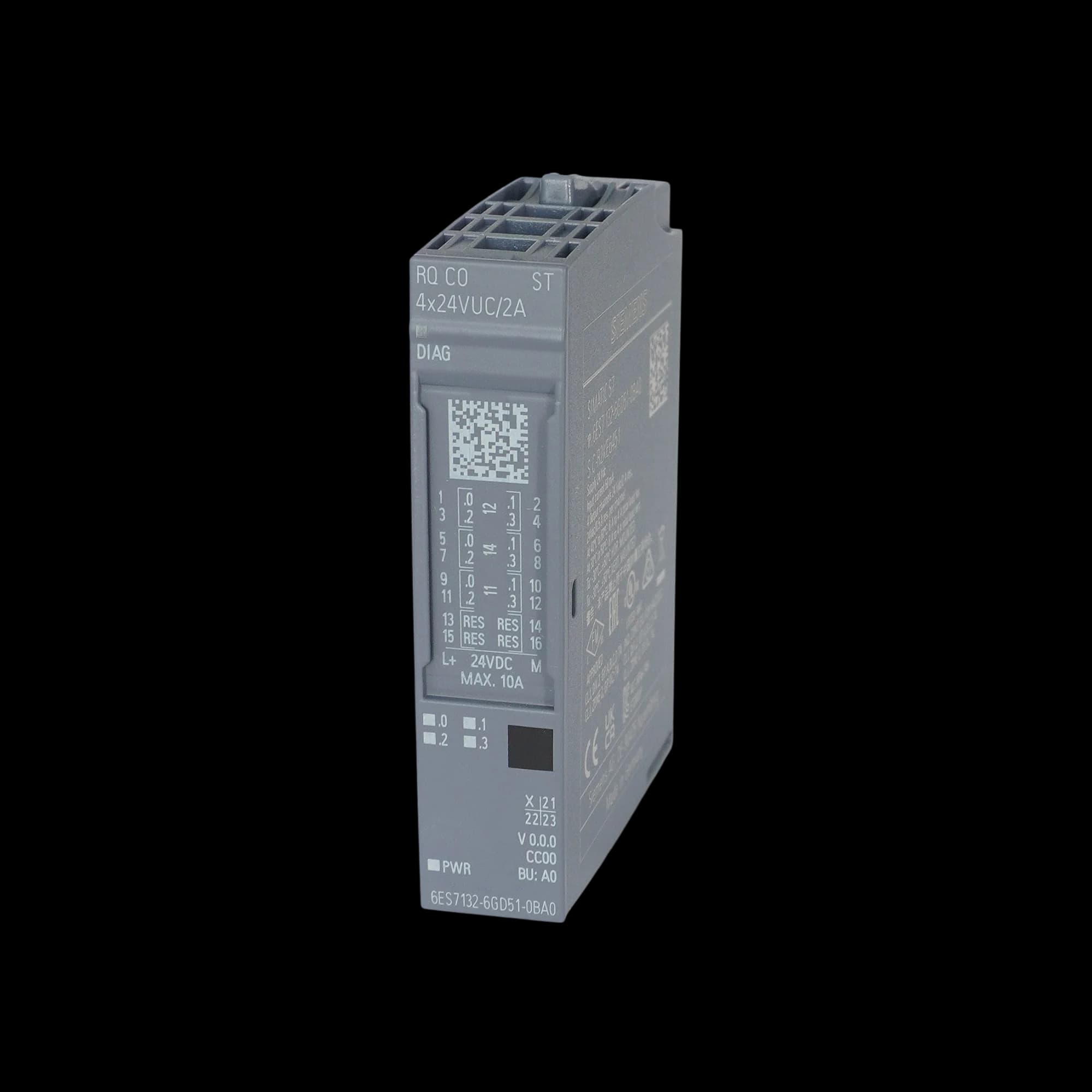 6ES7132-6GD51-0BA0_Модуль вывода ET 200SP RQ4x24VUC/2A CO ST