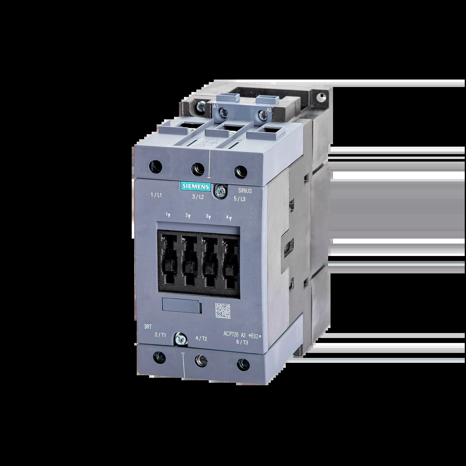 3RT5054-1AV36_Контактор 3P 115А 55кВт AC3 катушка, 380В AC/DC, допконтакты 2НО+2НЗ, габарит S6_1