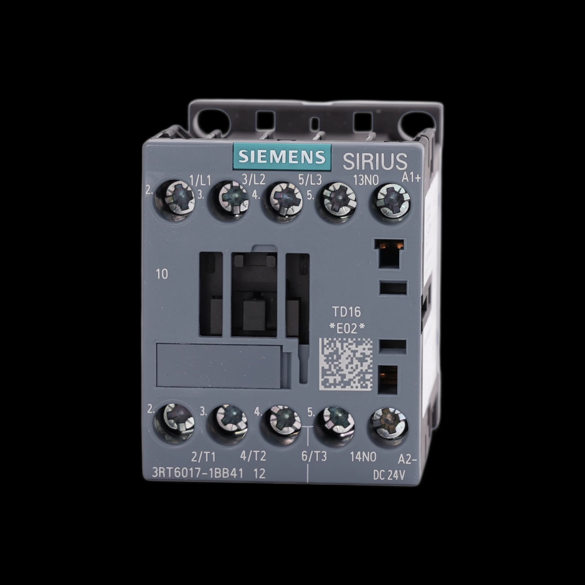 3RT6017-1BB41_Контактор 3P 12А 5.5кВт AC3 катушка, 24В DC, допконтакт 1НО, габарит S00