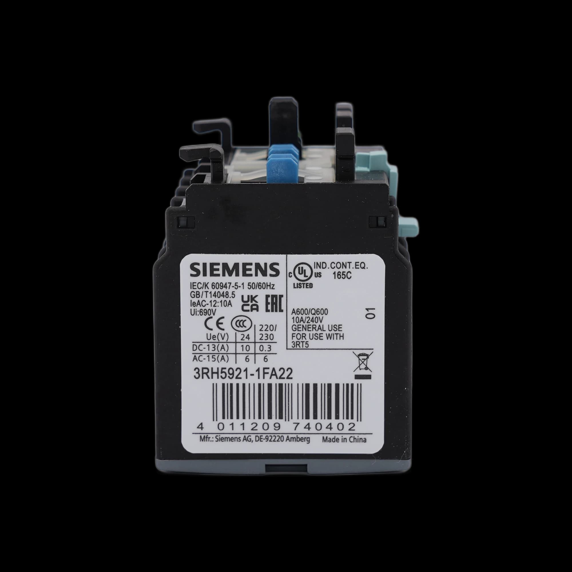 3RH5921-1FA22_Фронтальный блок-контакт, 2НО+2НЗ, типоразмер S2-S3_2