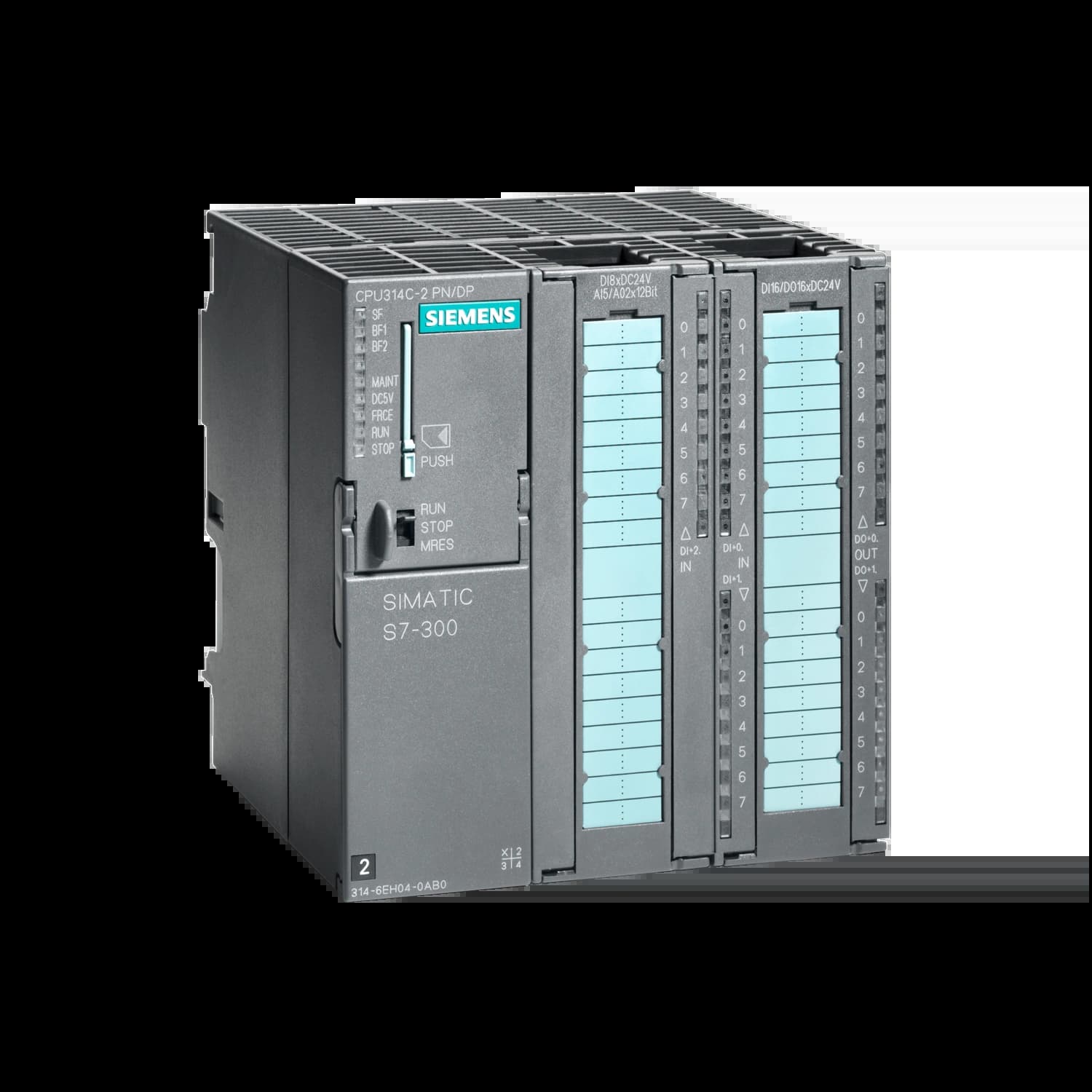 6ES7314-6EH04-0AB0_Simatic S7-300 Центральный процессор CPU 314C-2 PN/DP, 24DI/16DQ/5AI/2AQ_1