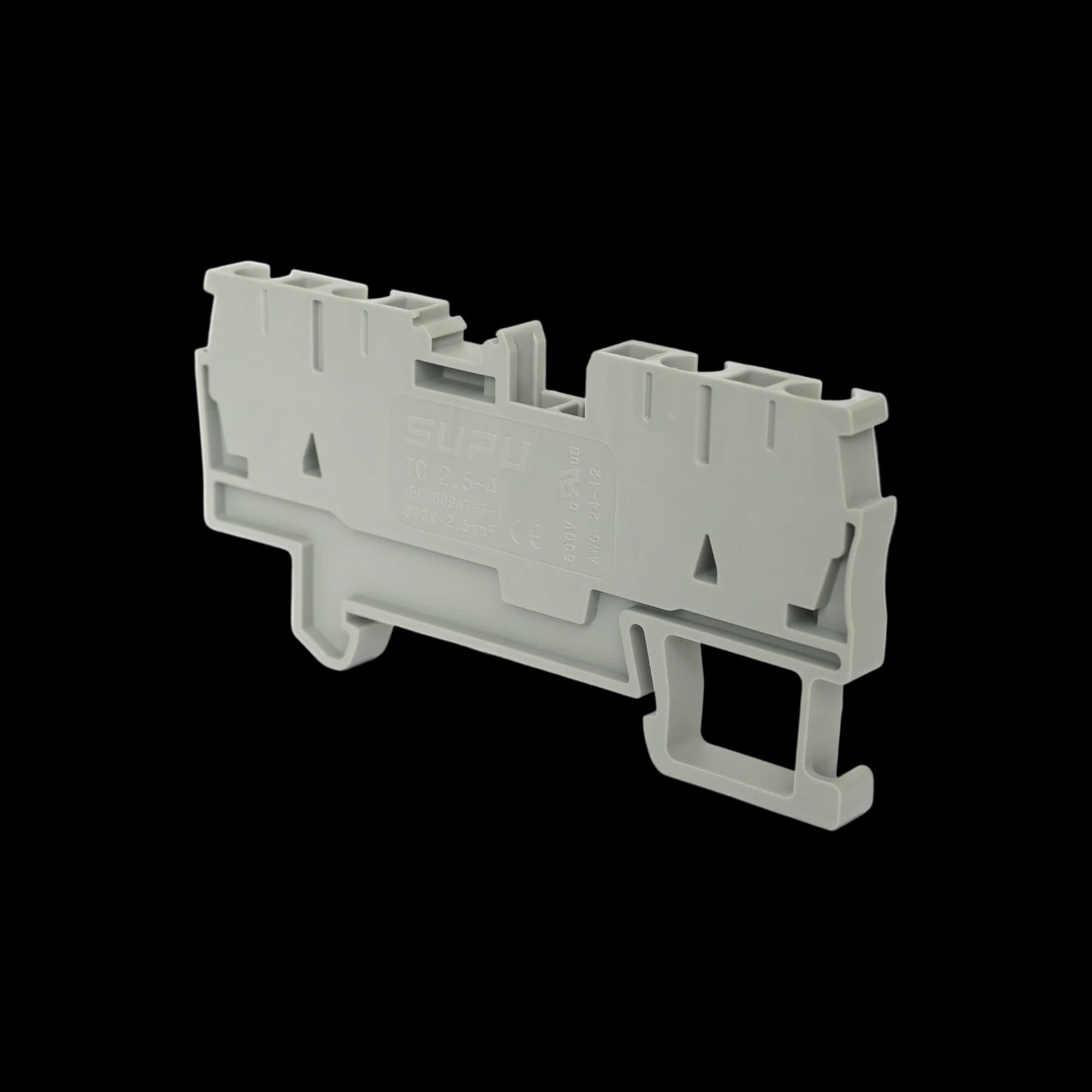 TC2.5-4-GY_Клемма TC2.5-4, серая, пружинная, 2.5мм²_1