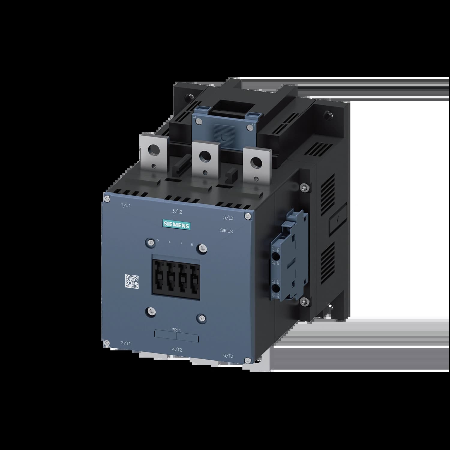 3RT1075-6AP36_Контактор 3P 400A 200кВт AC3 катушка, 230В AC/DC, допконтакты 2НО+2НЗ, габарит S12_1