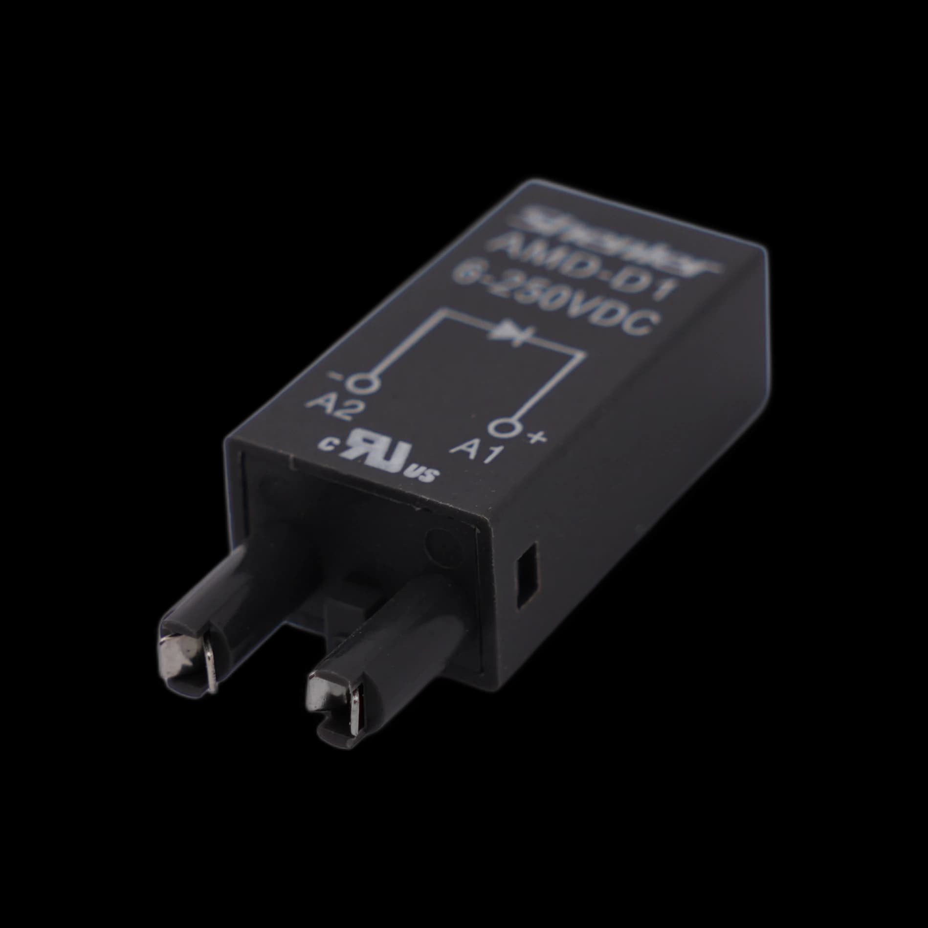 AMD-D1/6_250VDC_Защитный диод 6-250V DC, поляризация +А1/-А2_3
