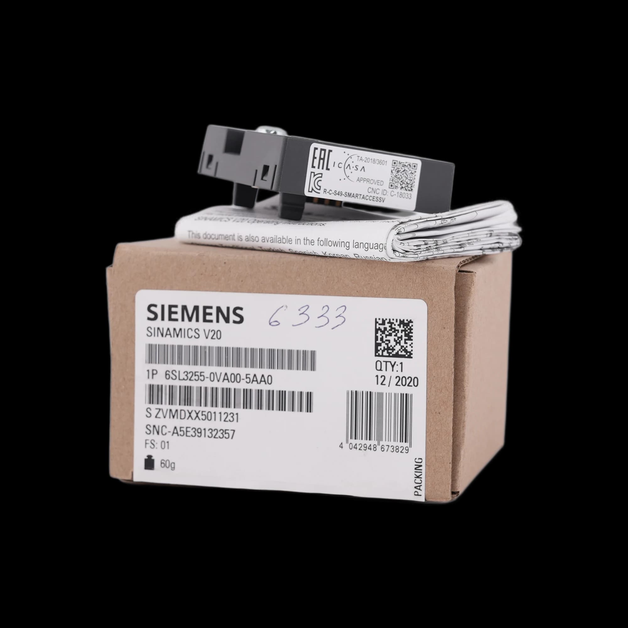 6SL3255-0VA00-5AA0_SINAMICS V20 Smart Access модуль веб-сервера_7