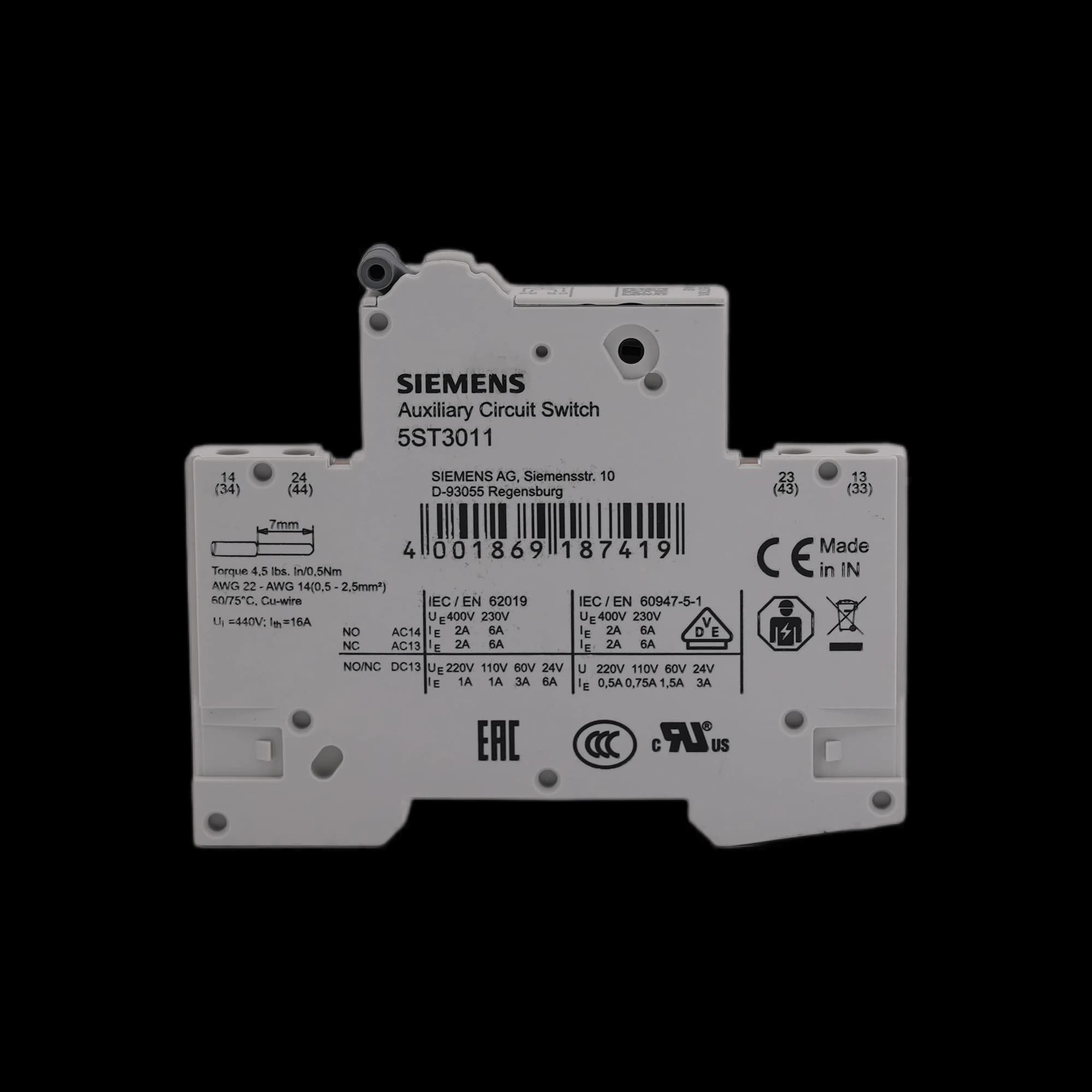 5ST3011_Контакт состояния 2НО, 0,5MW_2