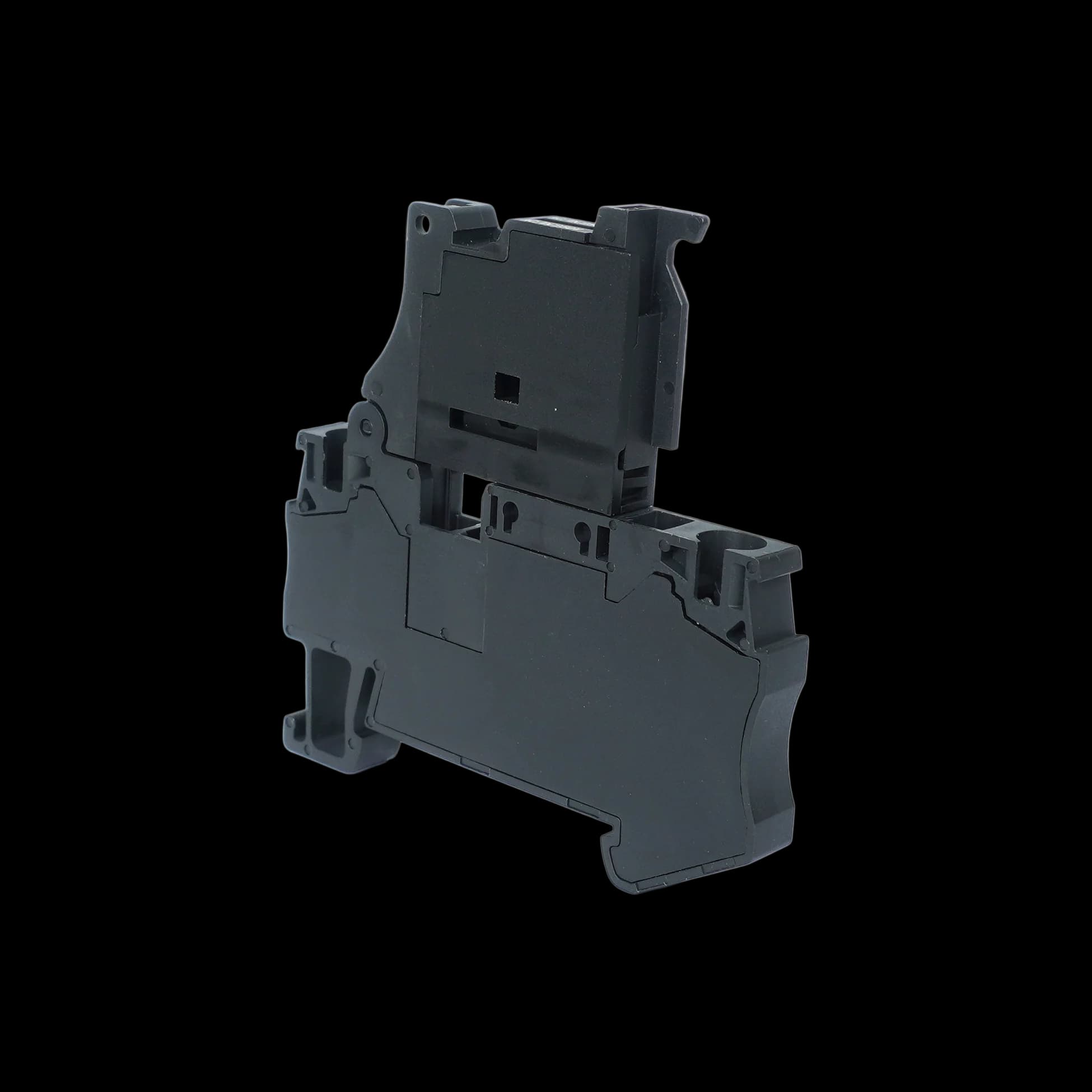 TC4-FUSELED250-BK_Клемма TC пружинная, с держателем предохранителя со светодиодом 250В AC/DC, 4 мм², черная_2