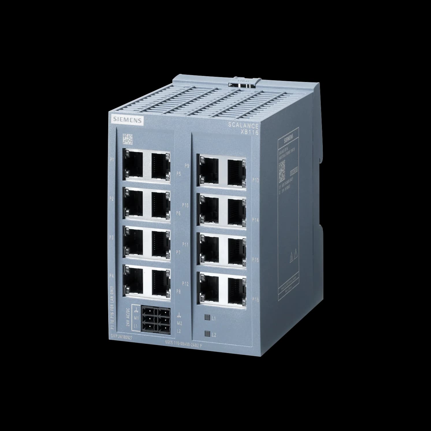 6GK5116-0BA00-2AB2_Неуправляемый коммутатор SCALANCE XB116