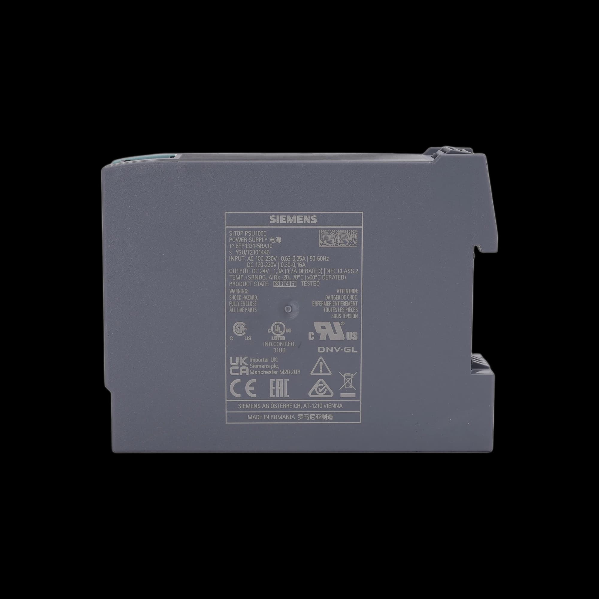 6EP1331-5BA10_Блок питания SITOP PSU100C, 1AC/DC -> 24В DC, 1.3А_2