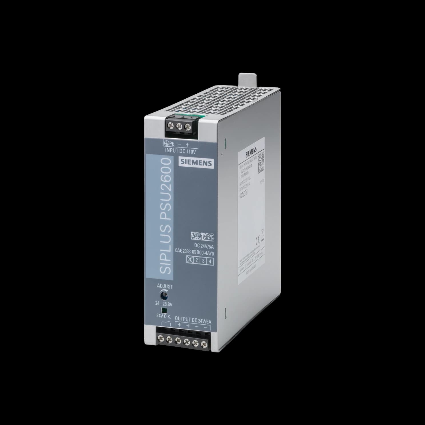 6AG2333-0SB00-4AY0_DC/DC-преобразователь SIPLUS PSU2600 TX RAIL, 110В DC -> 24В DC, 5А