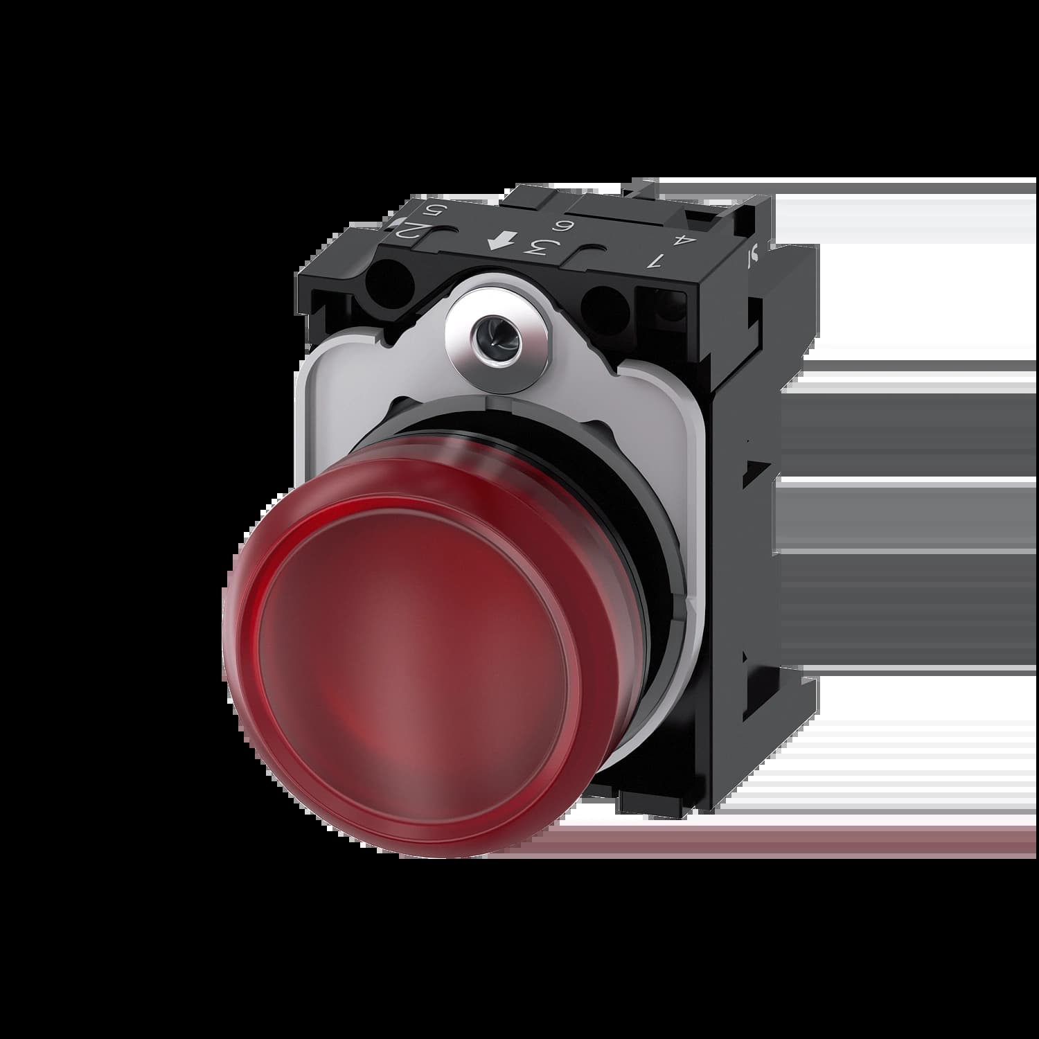 3SU1102-6AA20-1AA0_Световой индикатор 24В AC/DC, красный