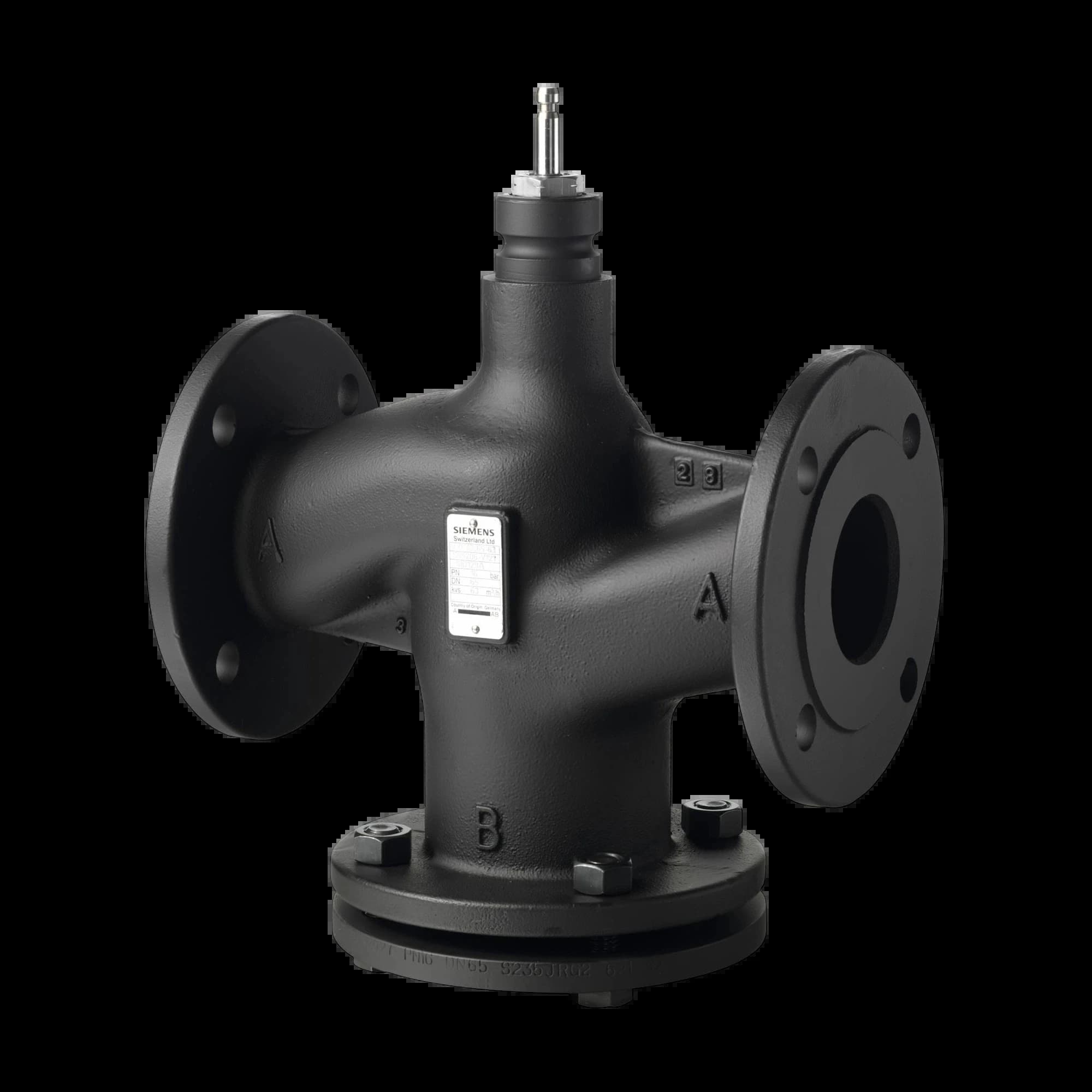 VVF53.15-0.32_Двухходовой седельный клапан Acvatix фланцевый PN25, DN15, kvs 0.32 м³/ч_1