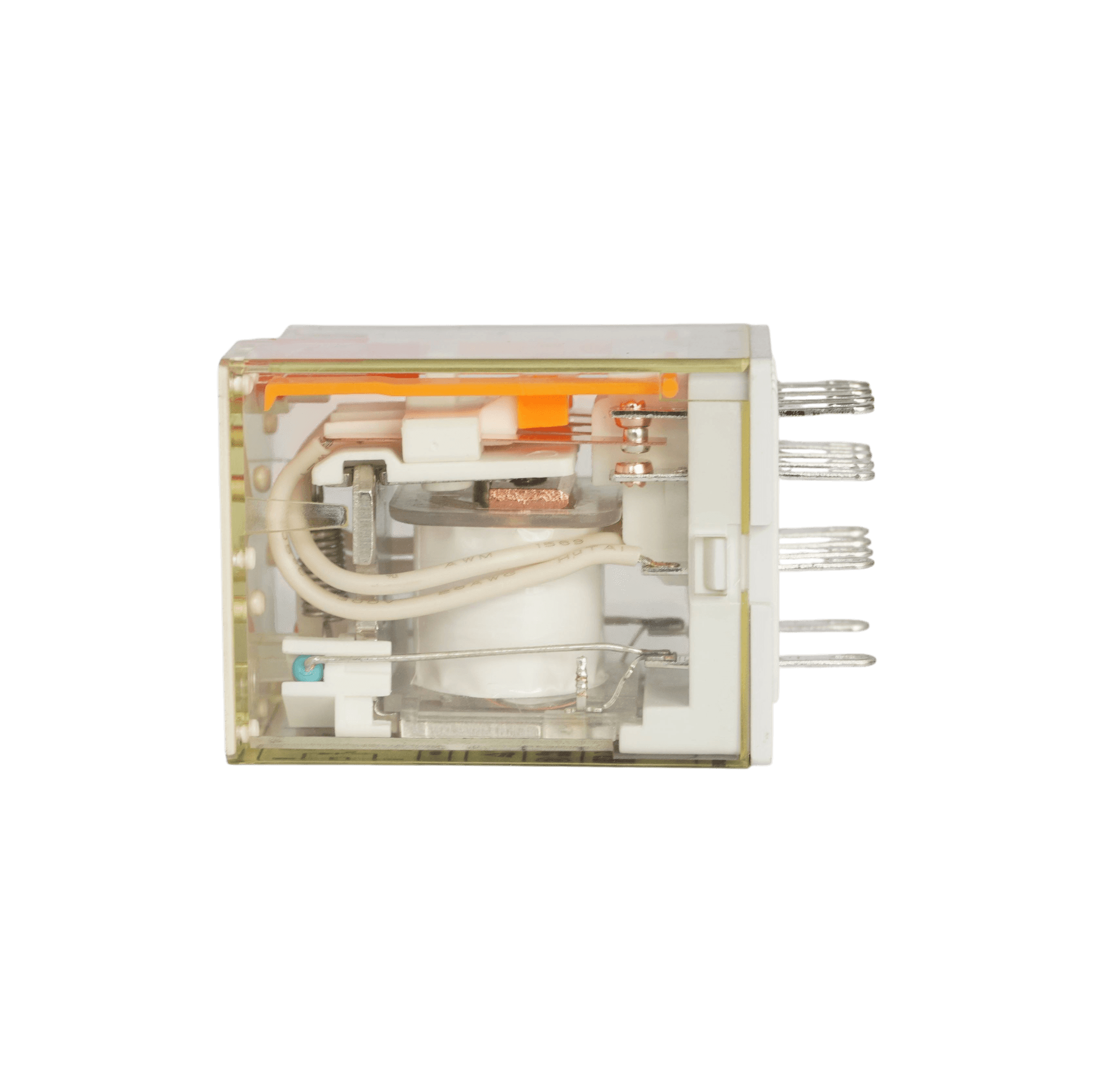 RKF4CO730LT_Реле 4ПК, 6А, катушка 230В AC, механический и светодиодный индикаторы, тест-кнопка_2