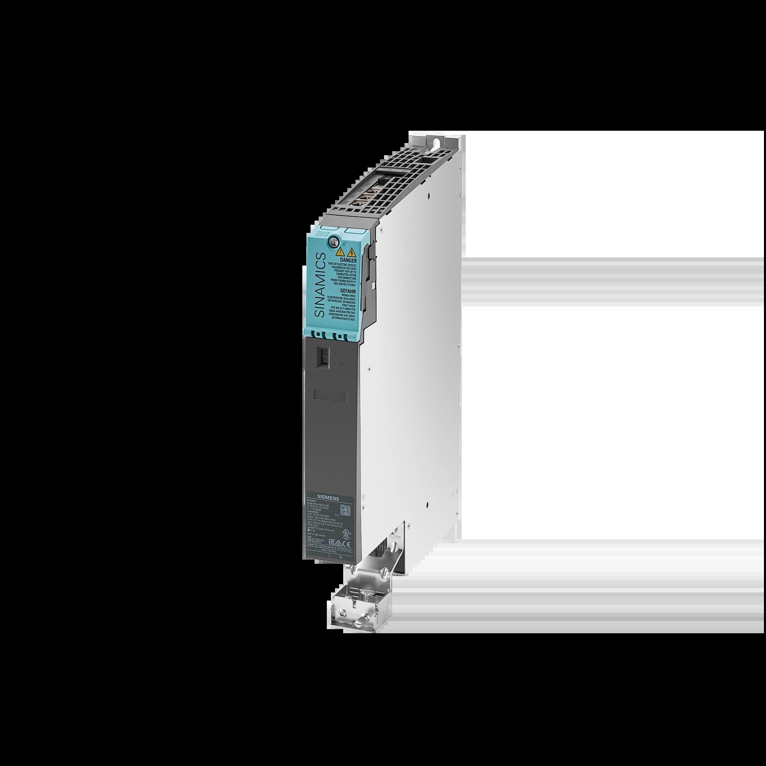 6SL3120-1TE22-4AD0_Однодвигательный модуль ПЧ SINAMICS S120, 600В DC -> 3×400В AC 24А, D-тип_1