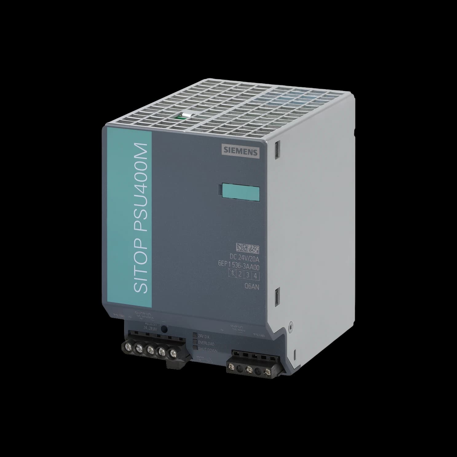 6EP1536-3AA00_DC/DC-преобразователь SITOP PSU400M, 600В DC -> 24В DC, 20А