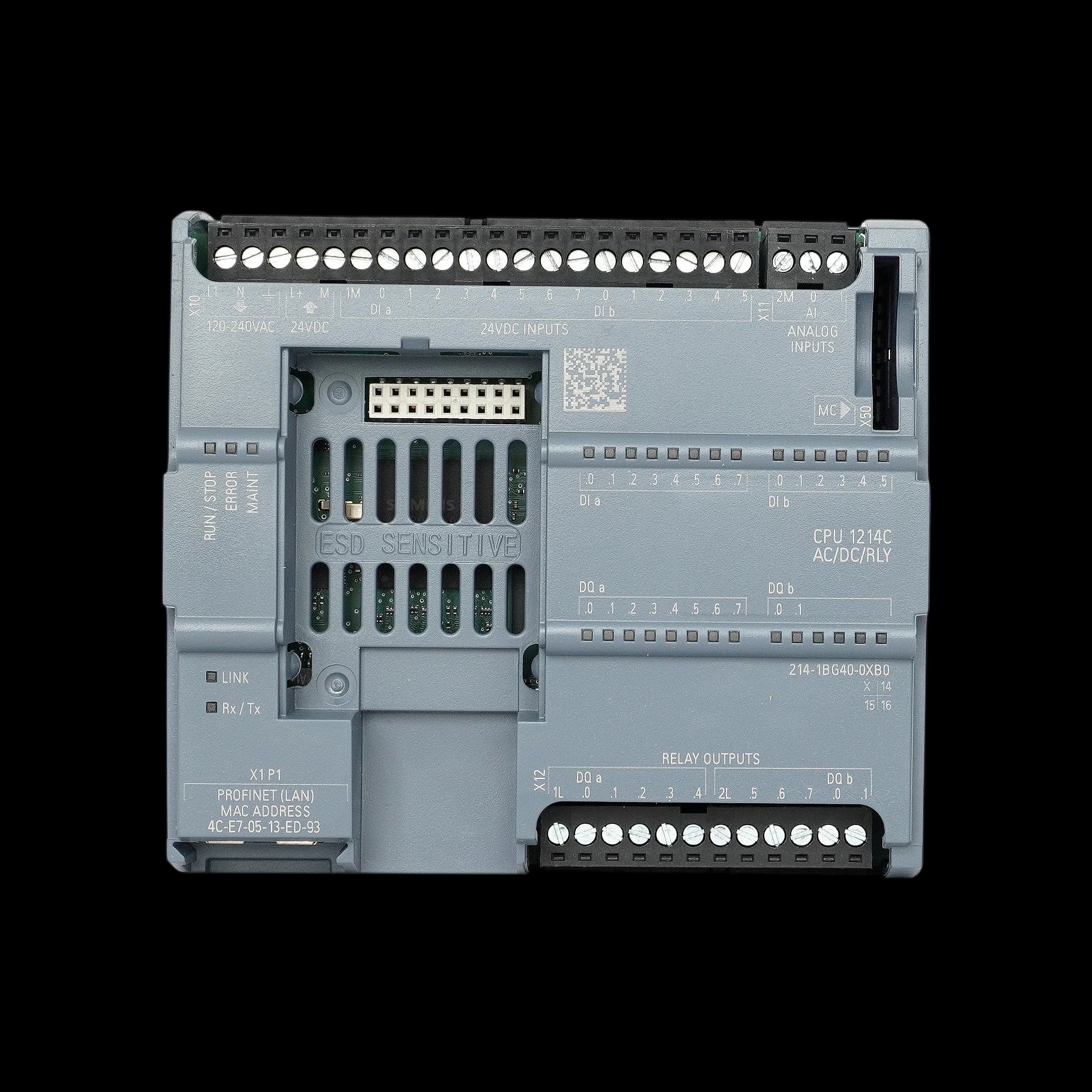 6ES7214-1BG40-0XB0_Simatic S7-1200 Центральный процессор CPU 1214C AC/DC/relay,  14DI/10DQ/2AI_4