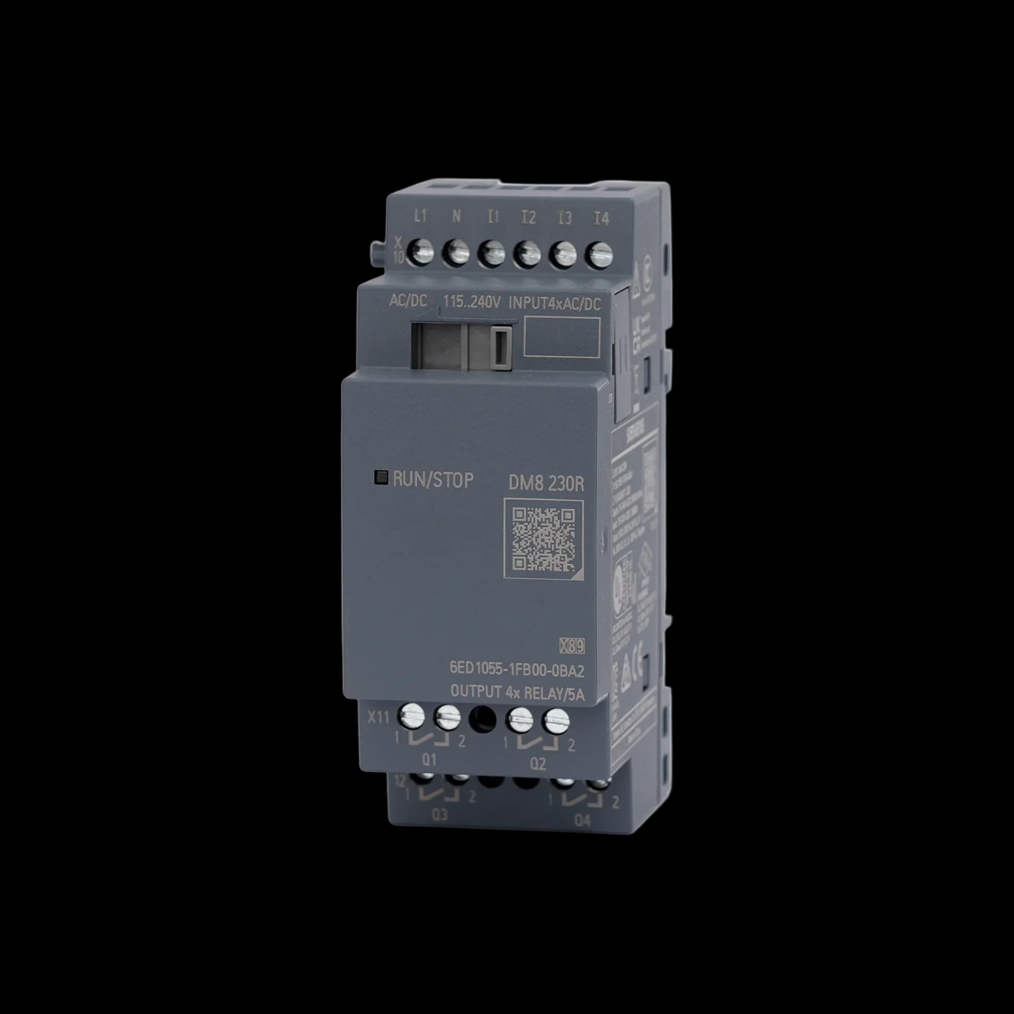 6ED1055-1FB00-0BA2_Модуль расширения LOGO! DM8 230R, 2 MW, 4DI/4DO