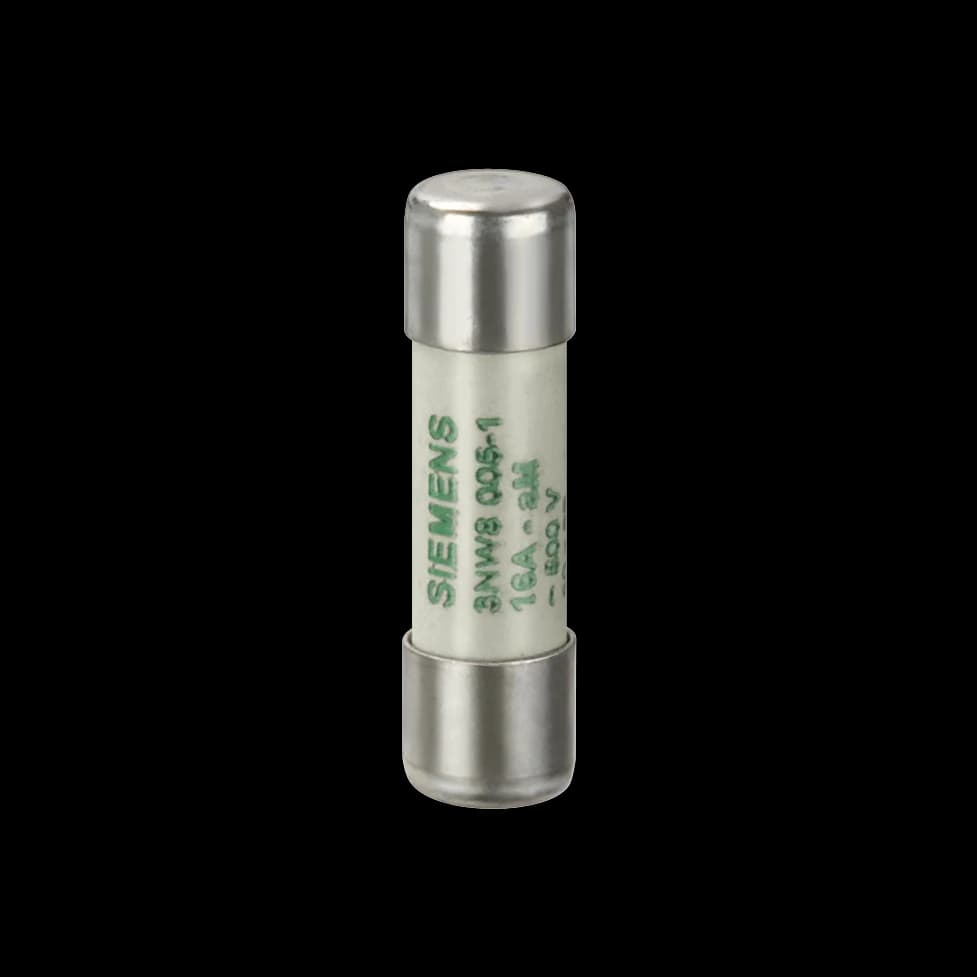 3NW8002-1_Siemens цилиндрическая плавкая вставка SENTRON, 10 × 38 мм, aM, 2 А, 500 В AC