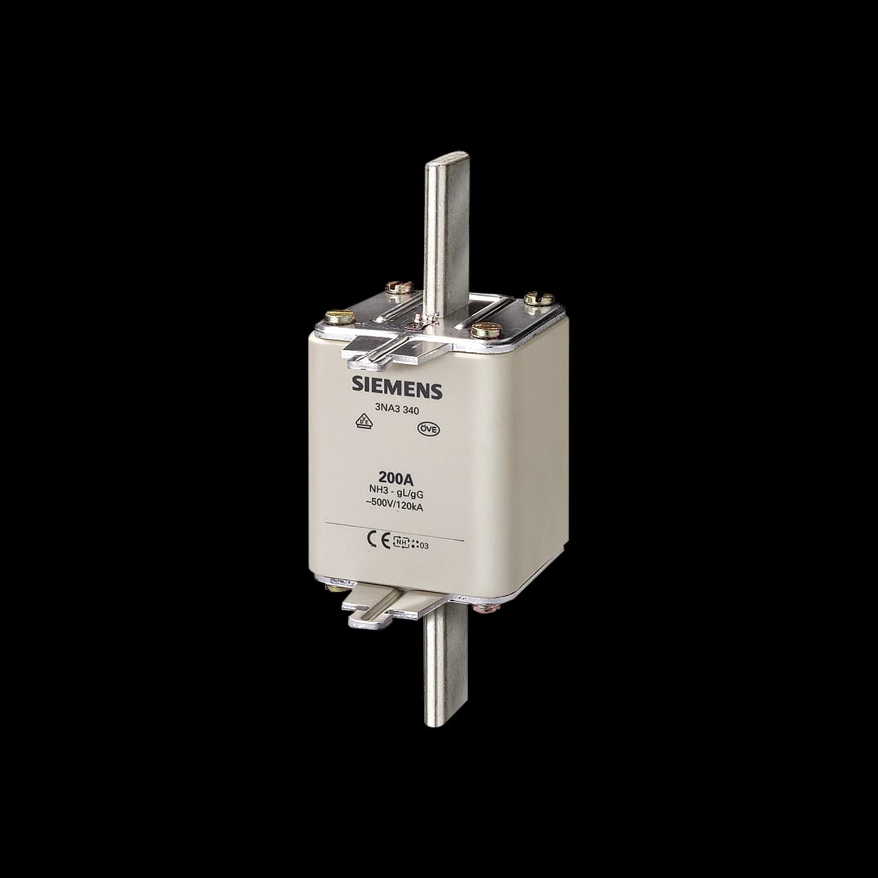 3NA3372_Плавкая вставка предохранителя Siemens NH3, gG, 630 А, 500 В AC / 440 В DC