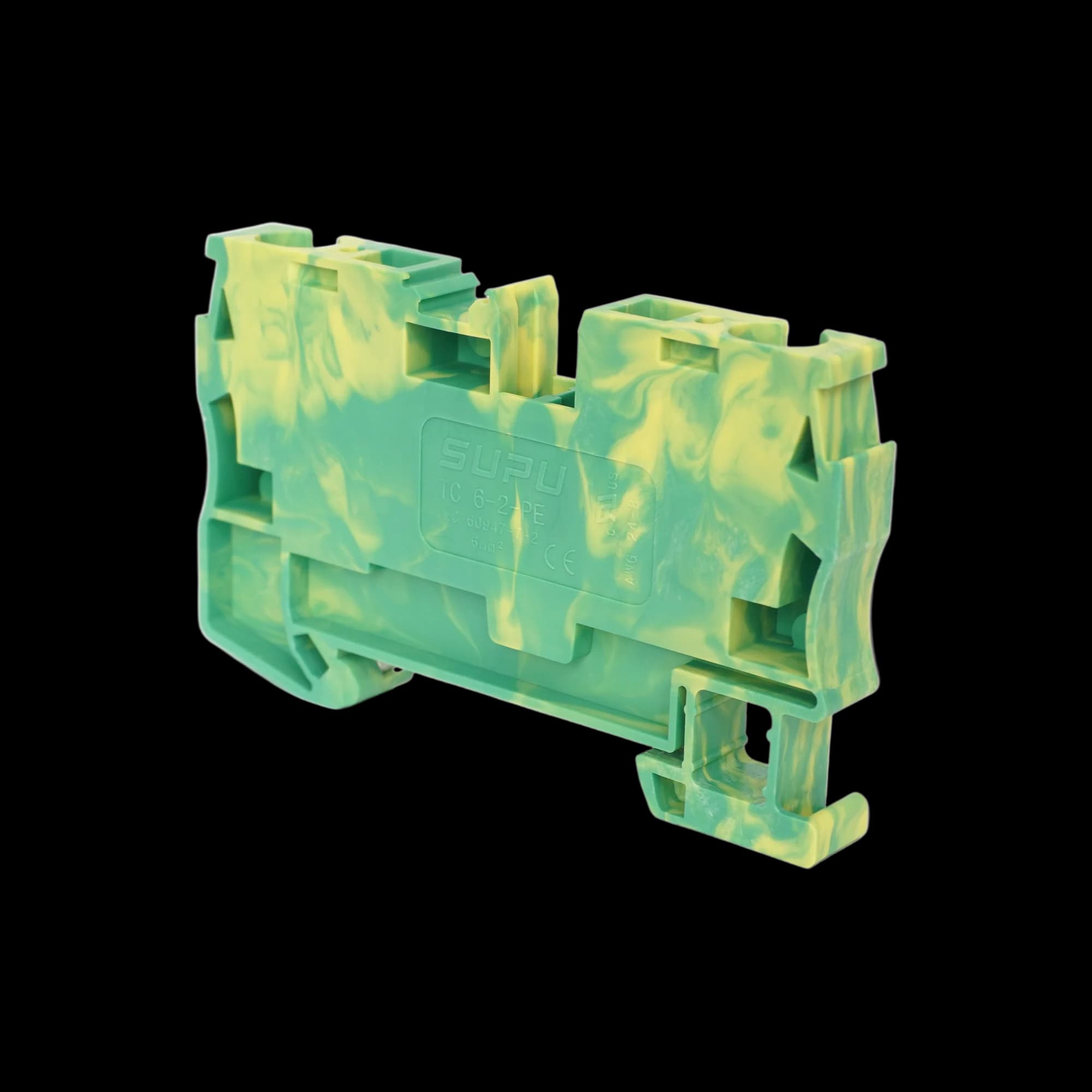 TC6-2-PE_Клемма TC6-2, жёлто-зелёная, пружинная, 6мм²_1