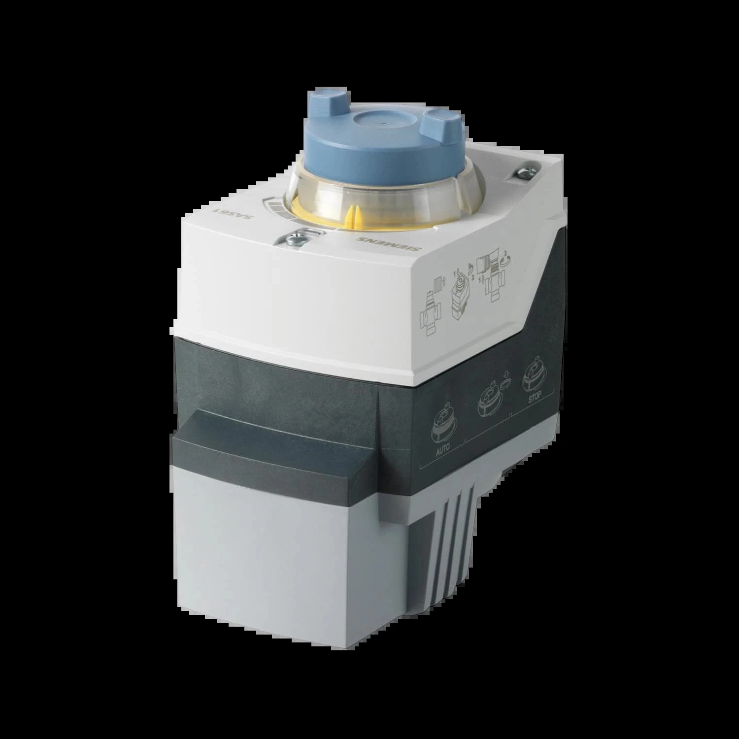 SAS81.33_Электромоторный привод, 400 Н, ход 5.5 мм, 24В AC/DC, 3-проводное управление, с пружинным возвратом, время хода 30 с_1