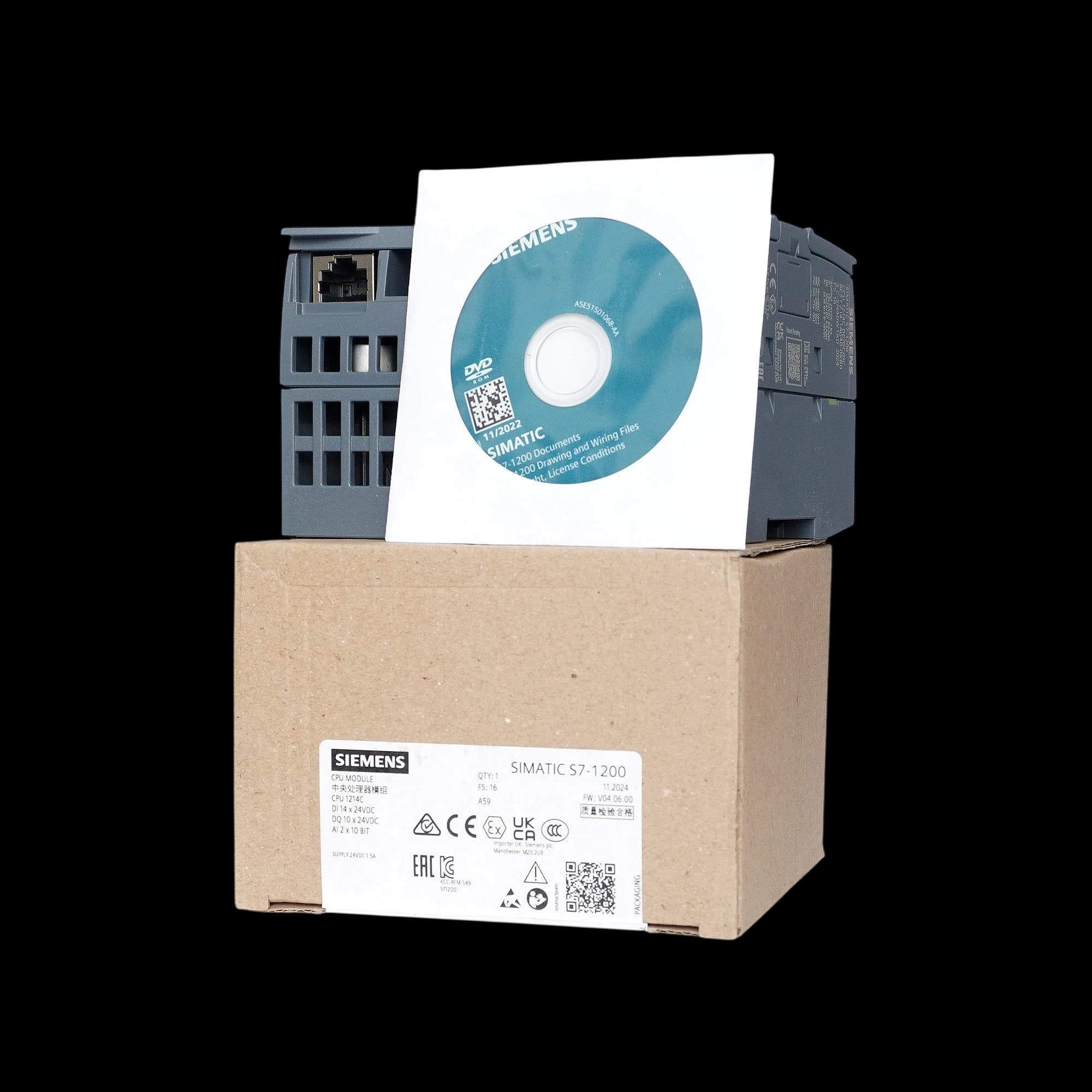 6ES7214-1AG40-0XB0_Simatic S7-1200 Центральный процессор CPU 1214C DC/DC/DC, 14DI/10DQ/2AI_8