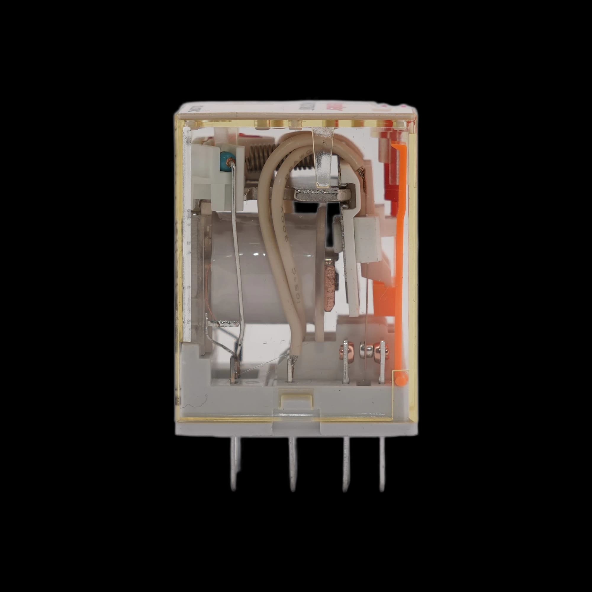 RKF4CO730LT_Реле 4ПК, 6А, катушка 230В AC, механический и светодиодный индикаторы, тест-кнопка_2