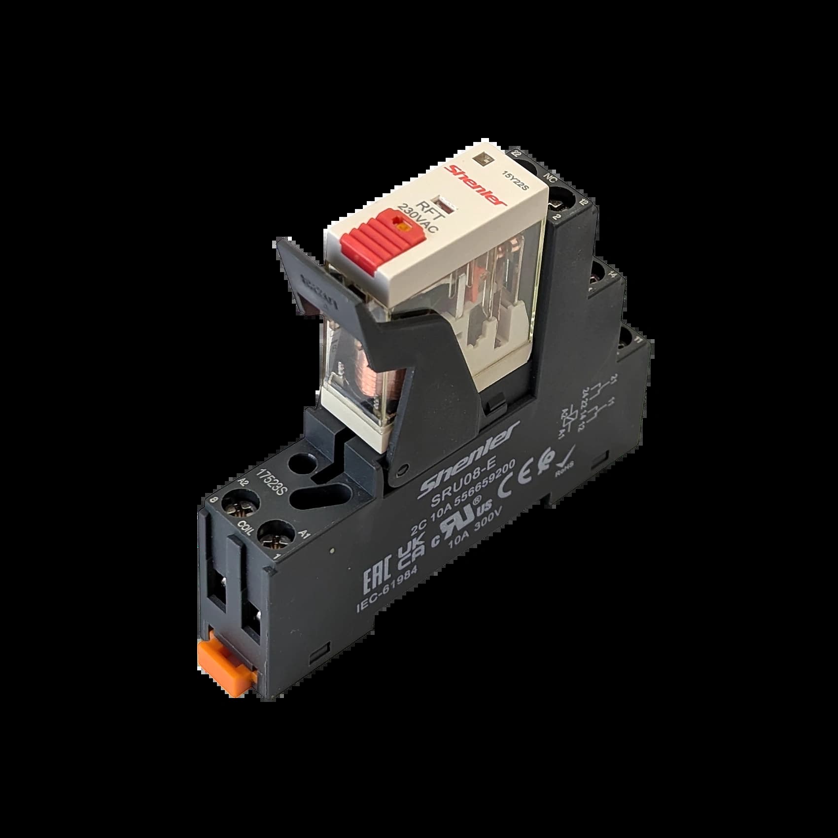 RFT2CO024LT_Реле 2ПК, 8А, катушка 24В DC, механический и светодиодный индикаторы, тест-кнопка_2