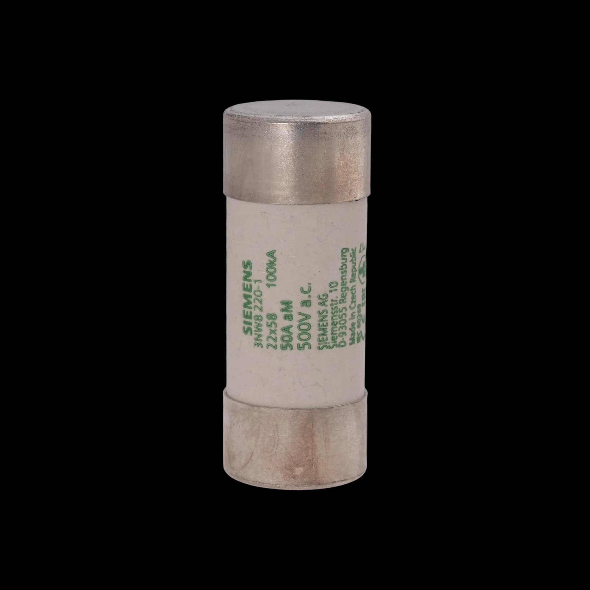 3NW8220-1_Siemens цилиндрическая плавкая вставка SENTRON, 22 × 58 мм, aM, 50 А, 690 В AC