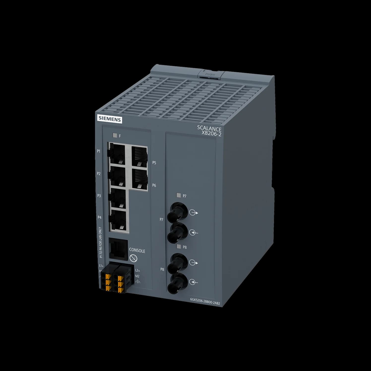 6GK5206-2BB00-2AB2_Управляемый коммутатор SCALANCE XB206-2 (ST, PN)
